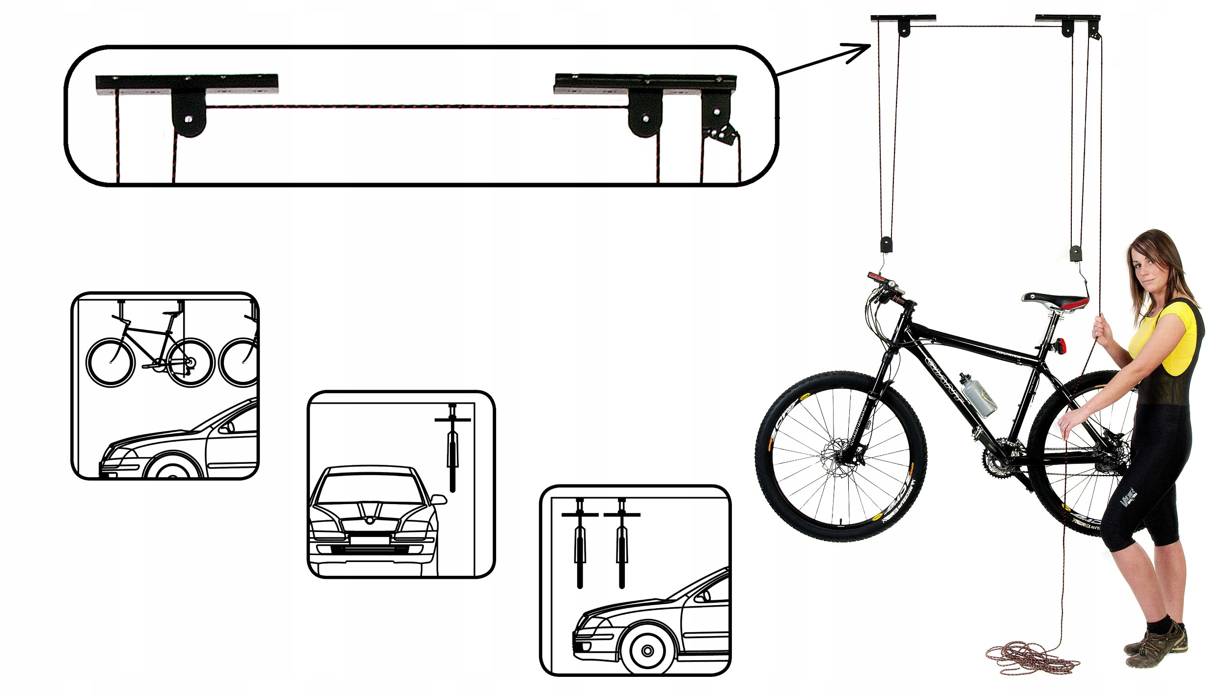SPORT ARSENAL 080 WIESZAK NA ROWER NA SUFIT 22KG Marka Sport Arsenal