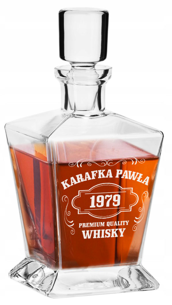

Karafka do whisky z grawerem urodziny