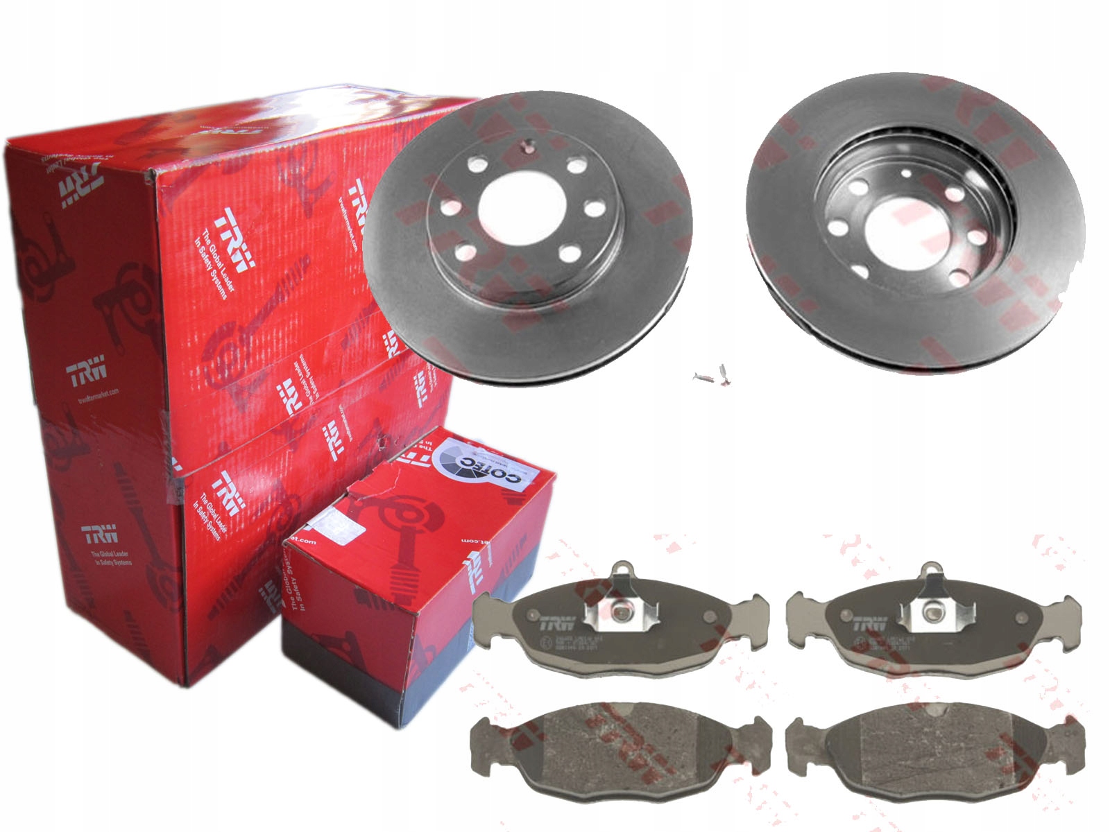 ДИСКИ КОЛОДКИ TRW ПЕРЕДНЯЯ CORSA A B KADETT D E