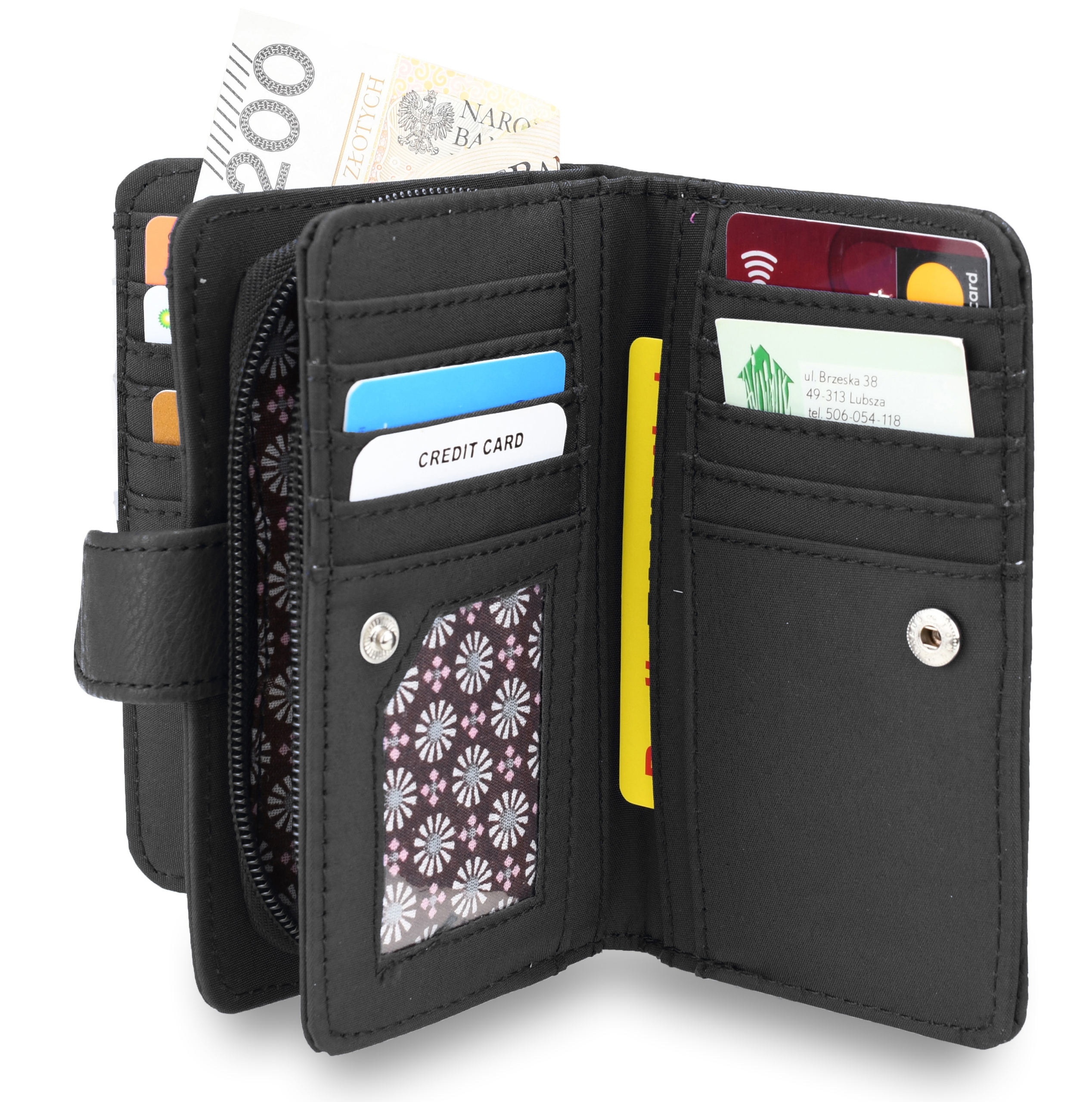 PORTFEL DAMSKI SKÓRZANY POJEMNY PORTMONETKA PS126 Marka inna