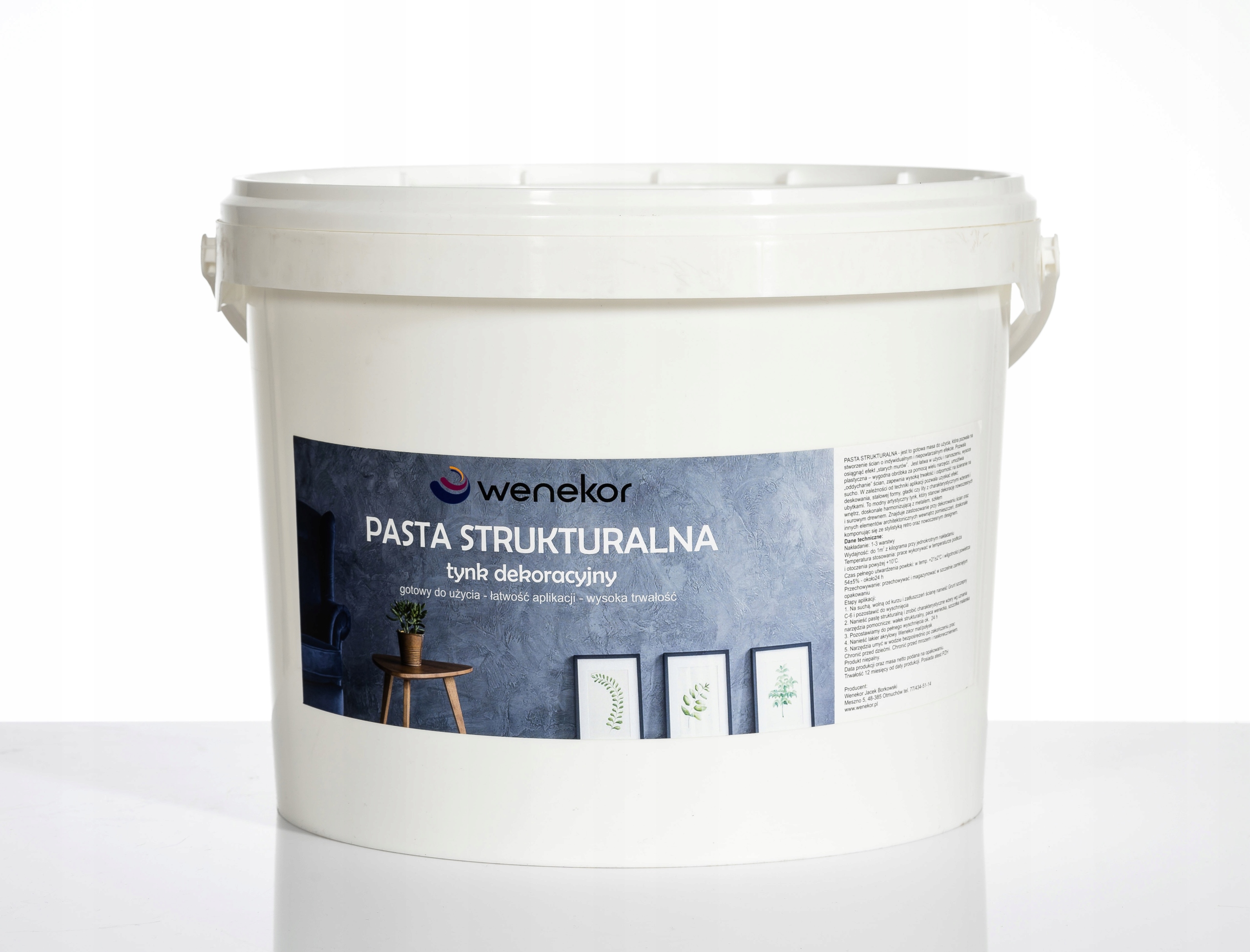 PASTA STRUKTURALNA - MASA - TYNK DEKORACYJNY 2 KG