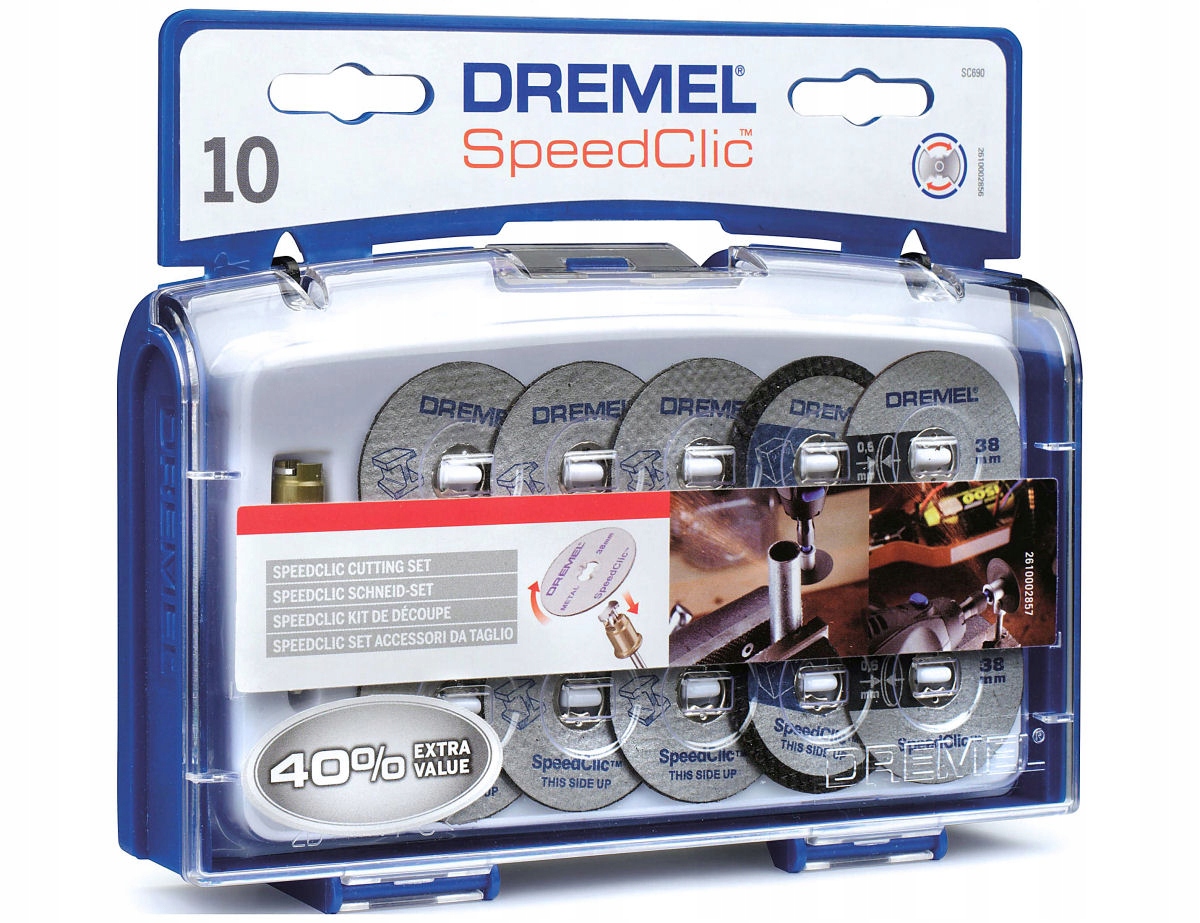 ZESTAW 10 TARCZ SPEEDCLIC SC690 DREMEL + TRZPIEŃ Rodzaj tarczy tnąca