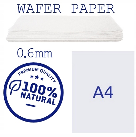 Levně Vaflový papír Oplatkový 0.6 mm A4 50 ks