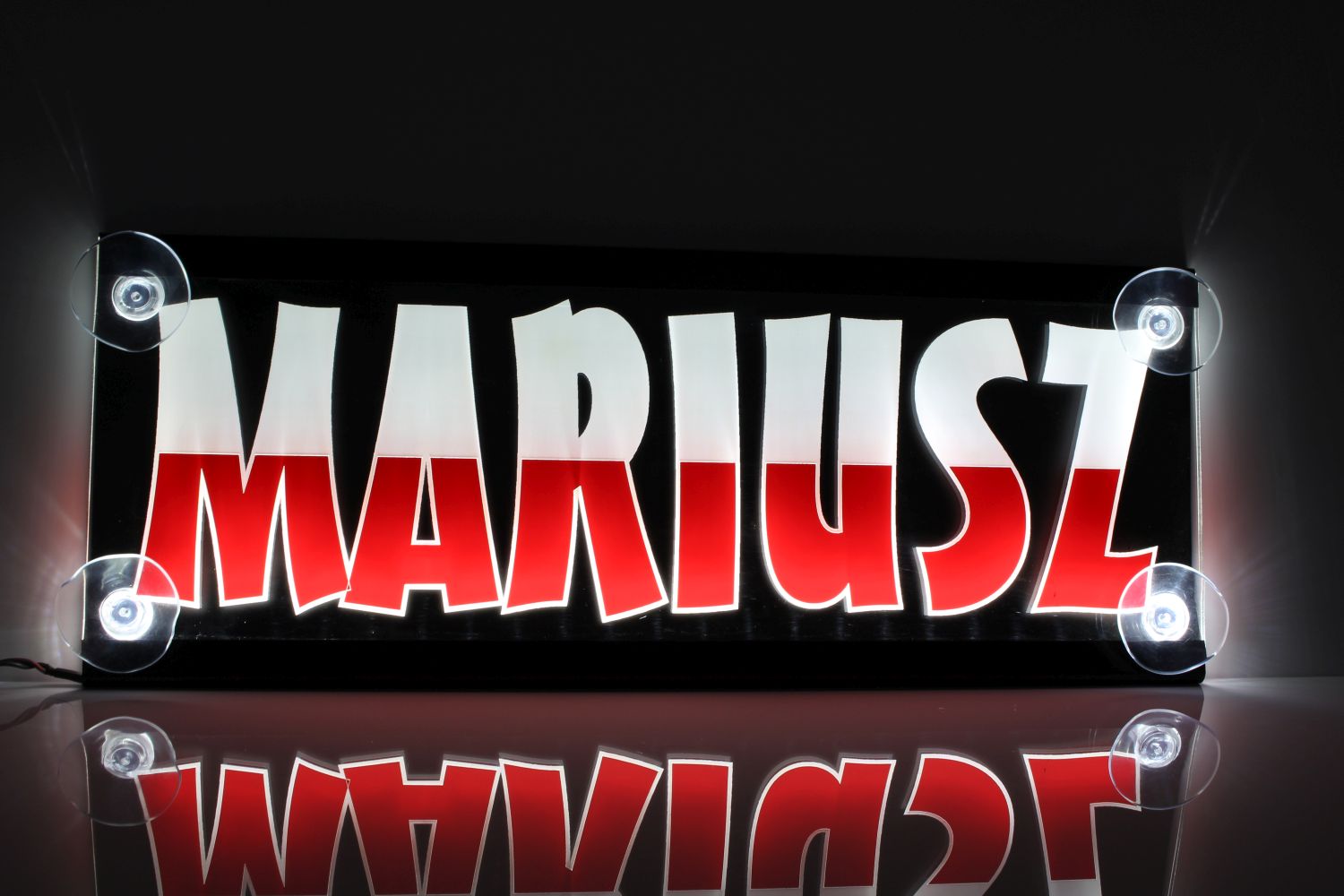 TABLICA PODSWIETLANA IMIENNA LED 40x16 Kolorowa Manufacturer Kidaps