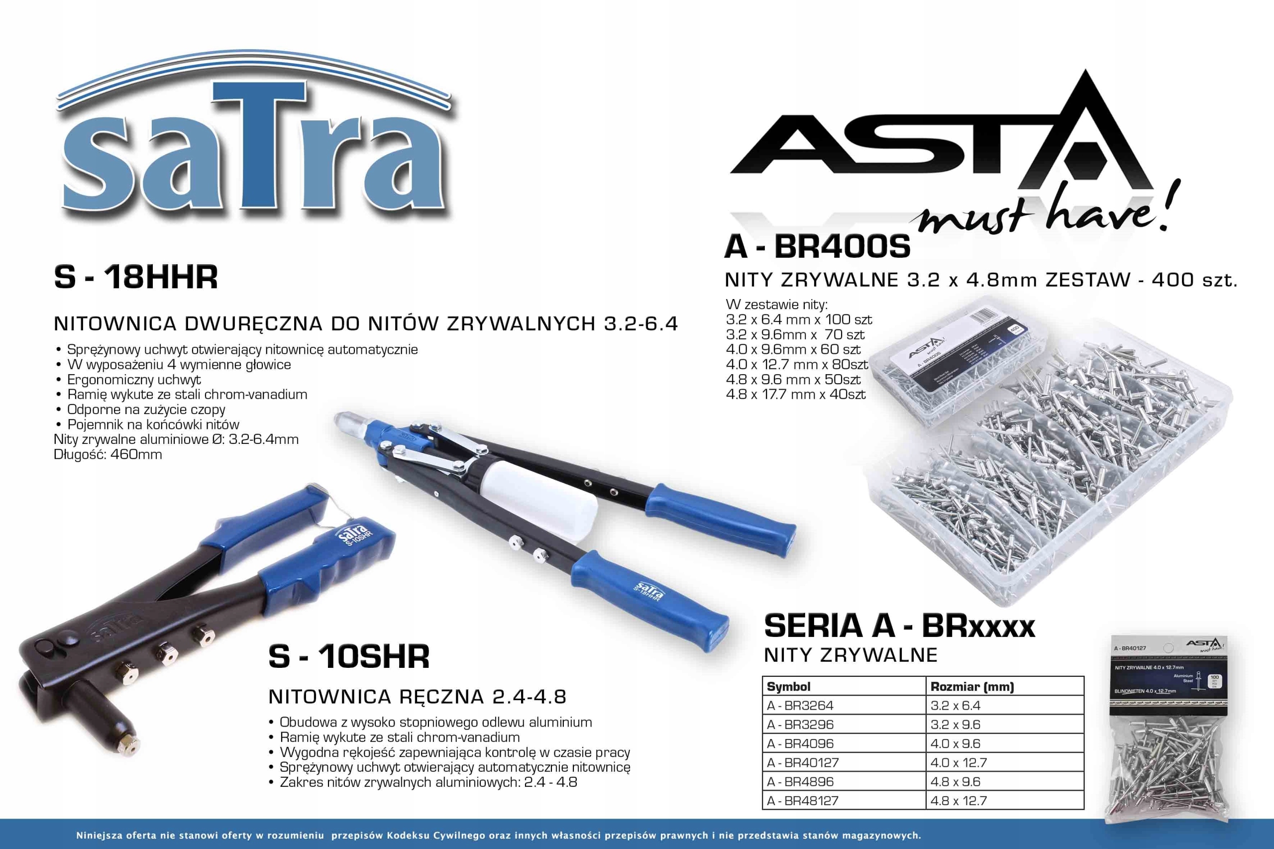 AHR 103 NITOWNICA PNEUMATYCZNA 2 4 6 4 MM ASTA Producent code AHR 103