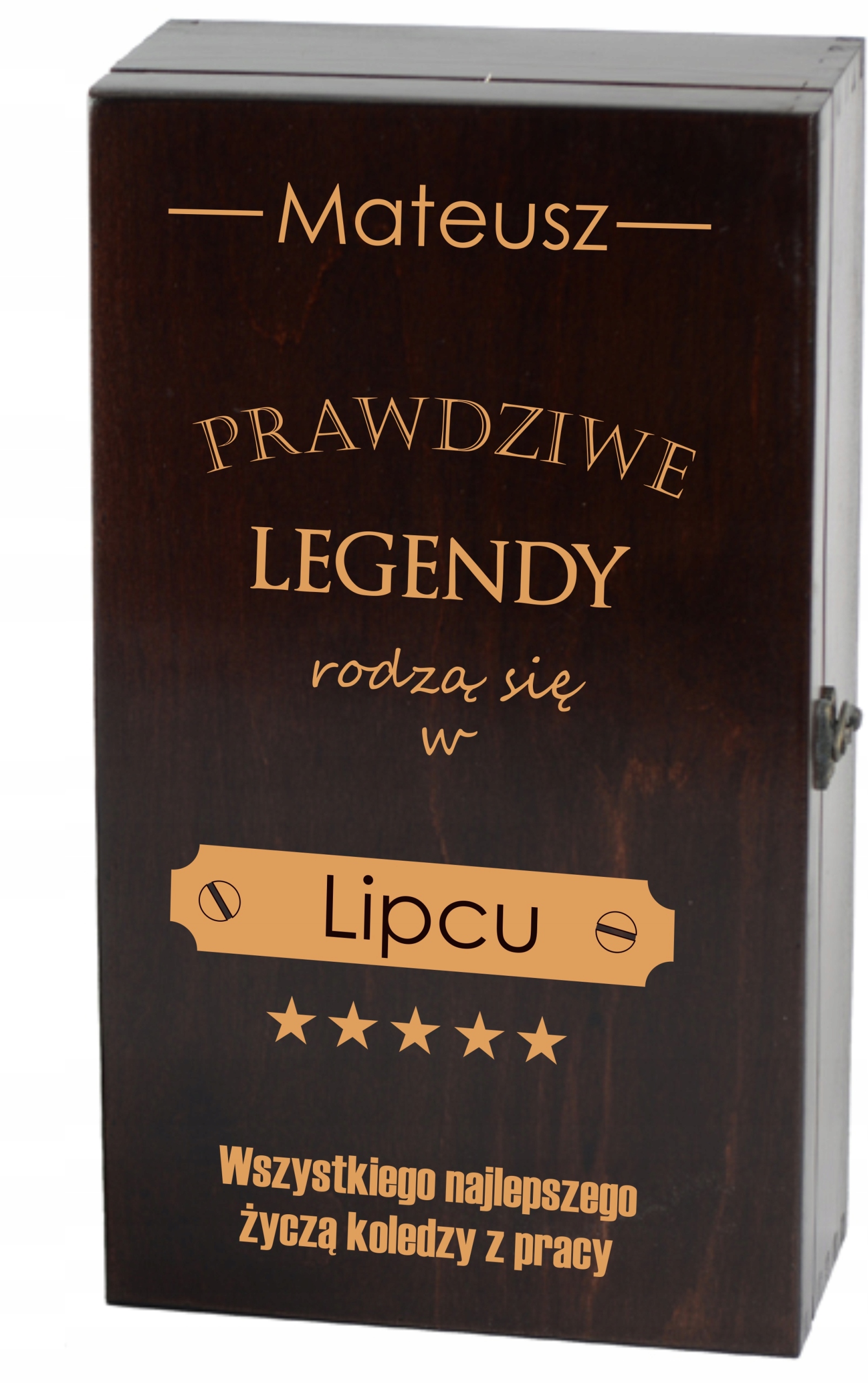 

Kieliszek + Skrzynka Z Grawerem Ślub Urodziny