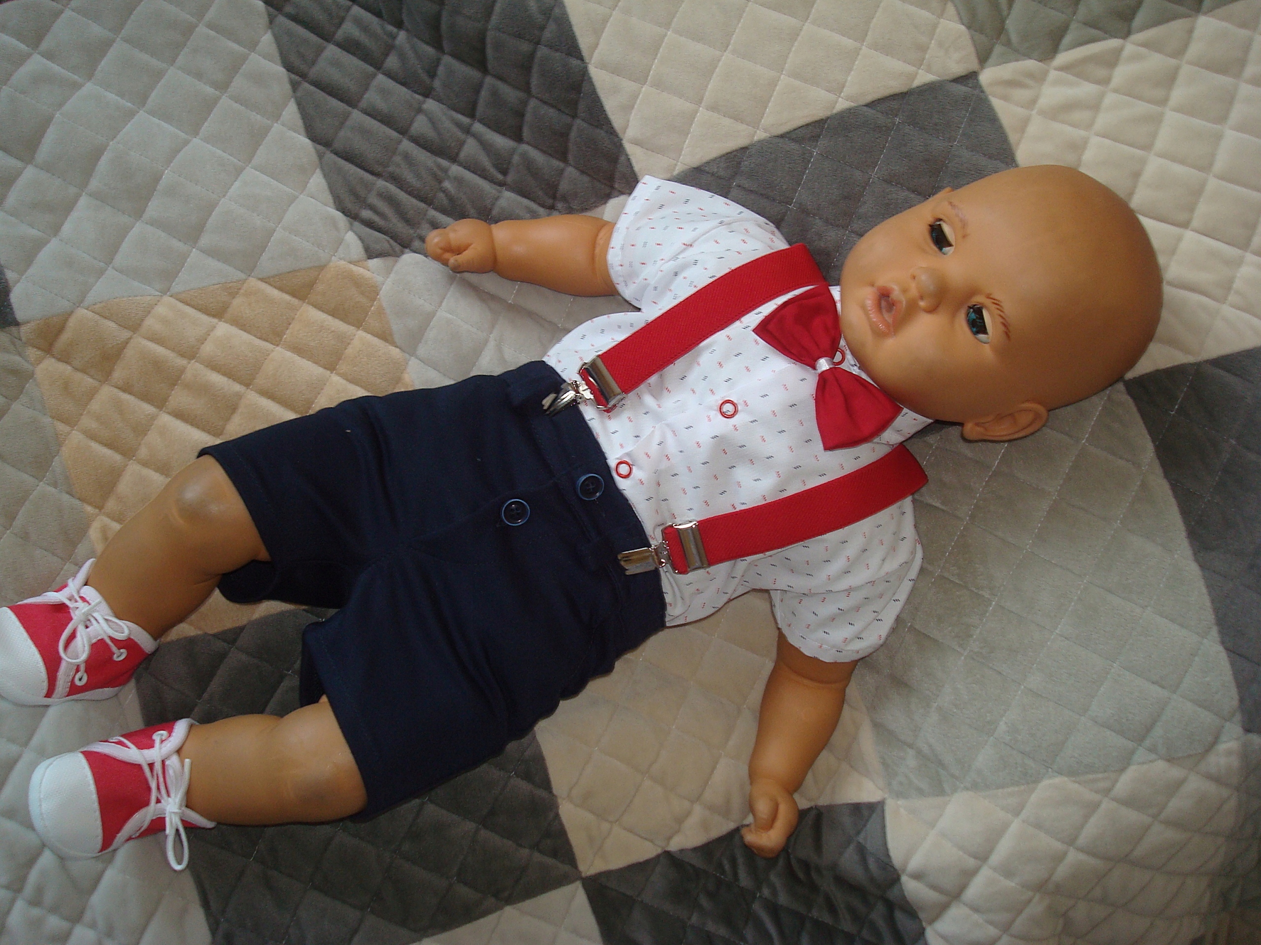 KOMPLET LATO UBRANKO /CHRZTU /WESELE/ SPODENKI 98 Marka bez marki