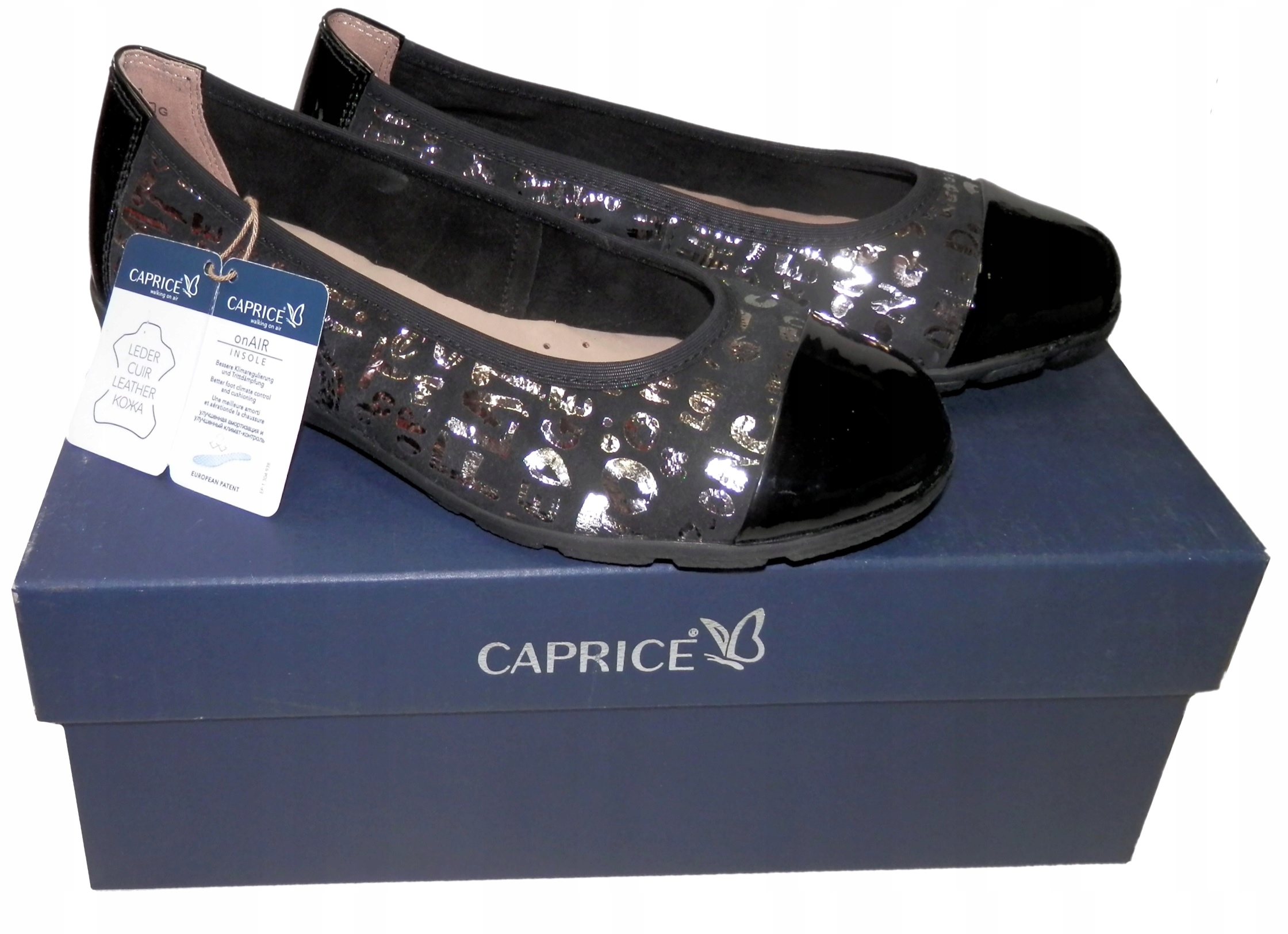 Baleríny Caprice 9-22162-32 Černé vel. 37