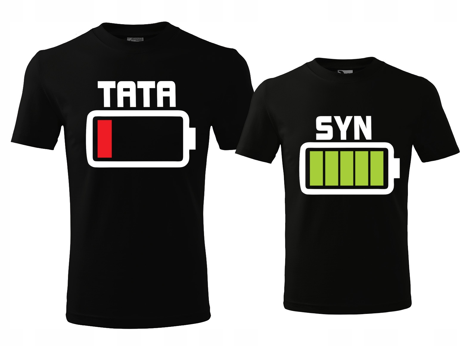 KOMPLET DWÓCH KOSZULEK DLA TATY I SYNA NA PREZENT