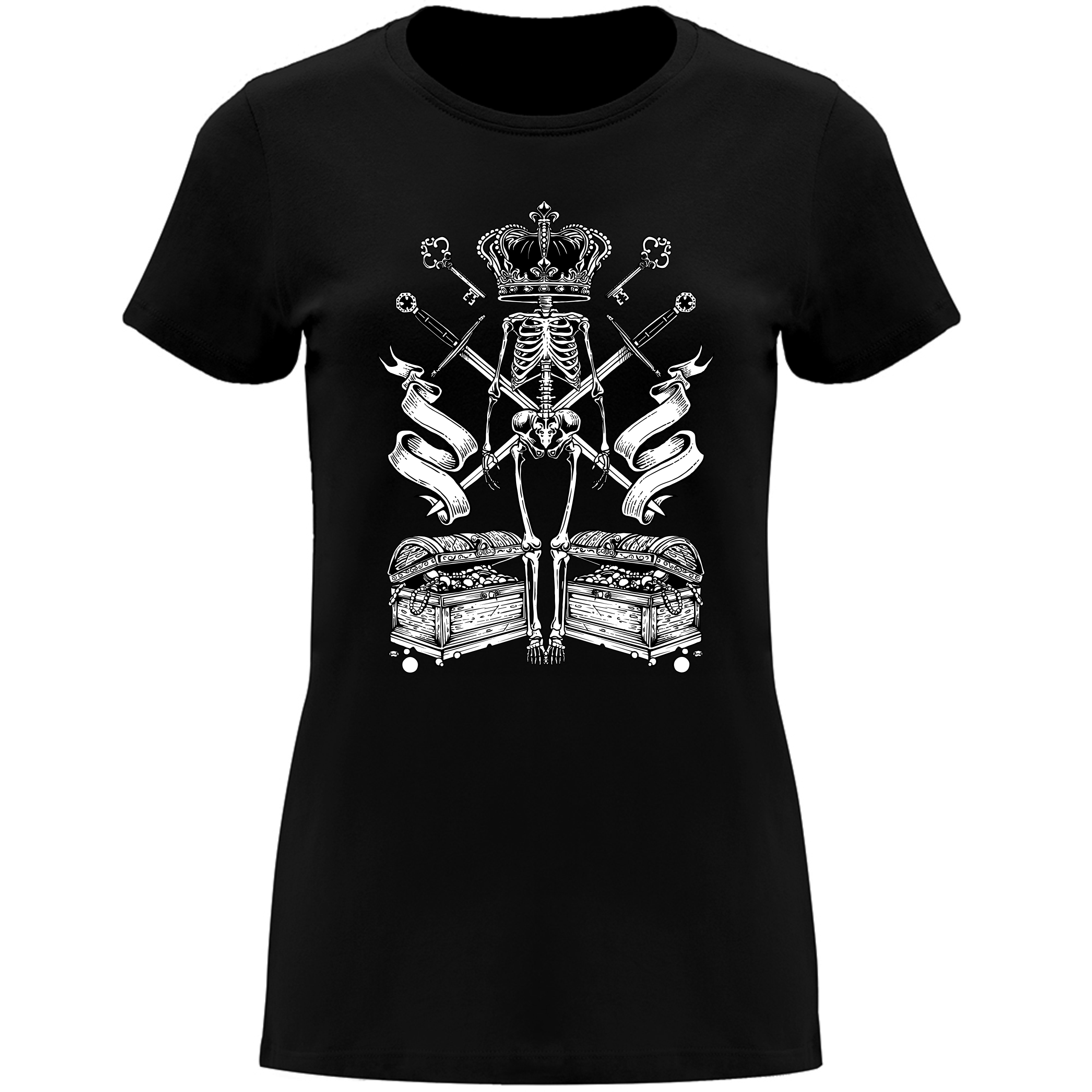 

Koszulka damska Pirate Skeleton King Treasure L