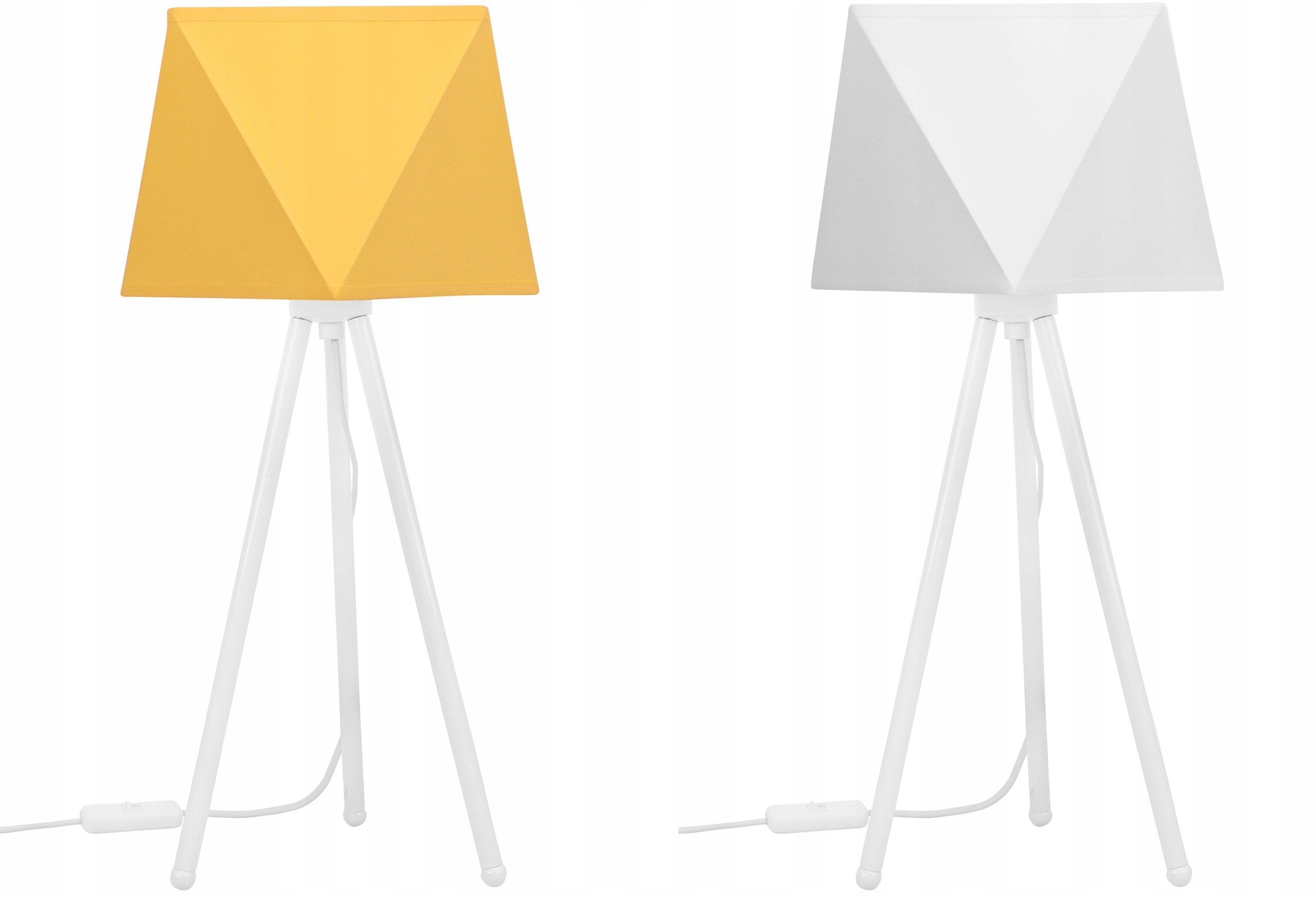 LAMPKA NOCNA BIURKOWA - ABAŻUR DIAMENT - TRÓJNÓG Długość/wysokość 46 cm