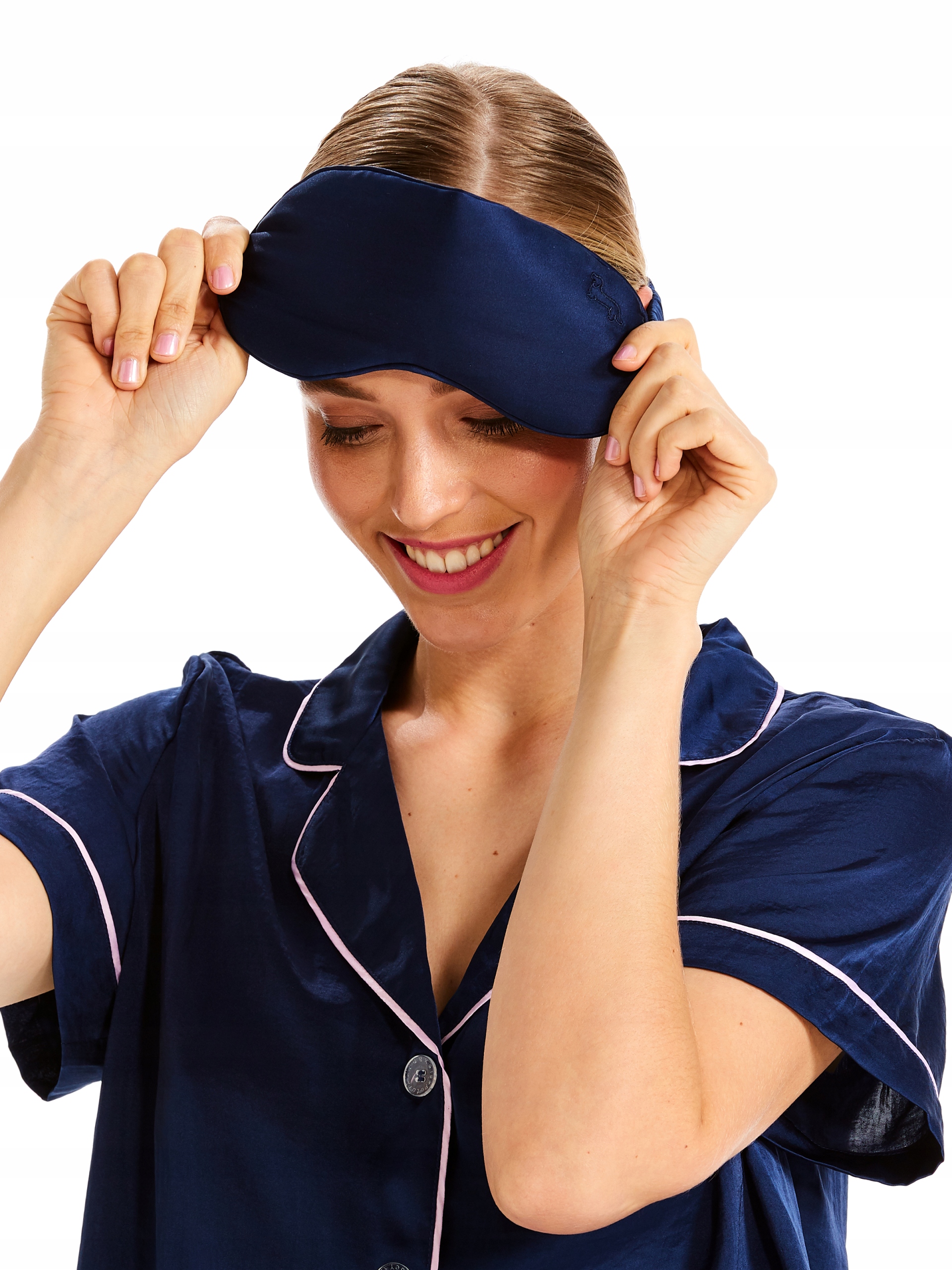 OPASKA NA NOC RELAX NA OCZY DO SPANIA DO SNU SEN Materiał dominujący jedwab