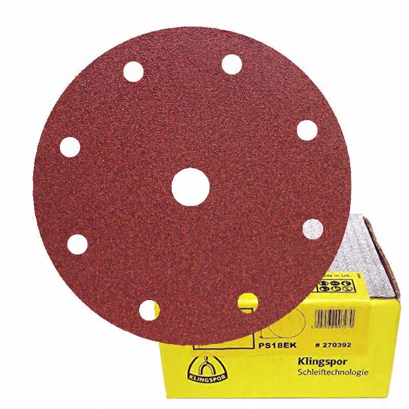 

Krążek Papier Ścierny Rzep 150mm PS18 P40 GLS1 50x