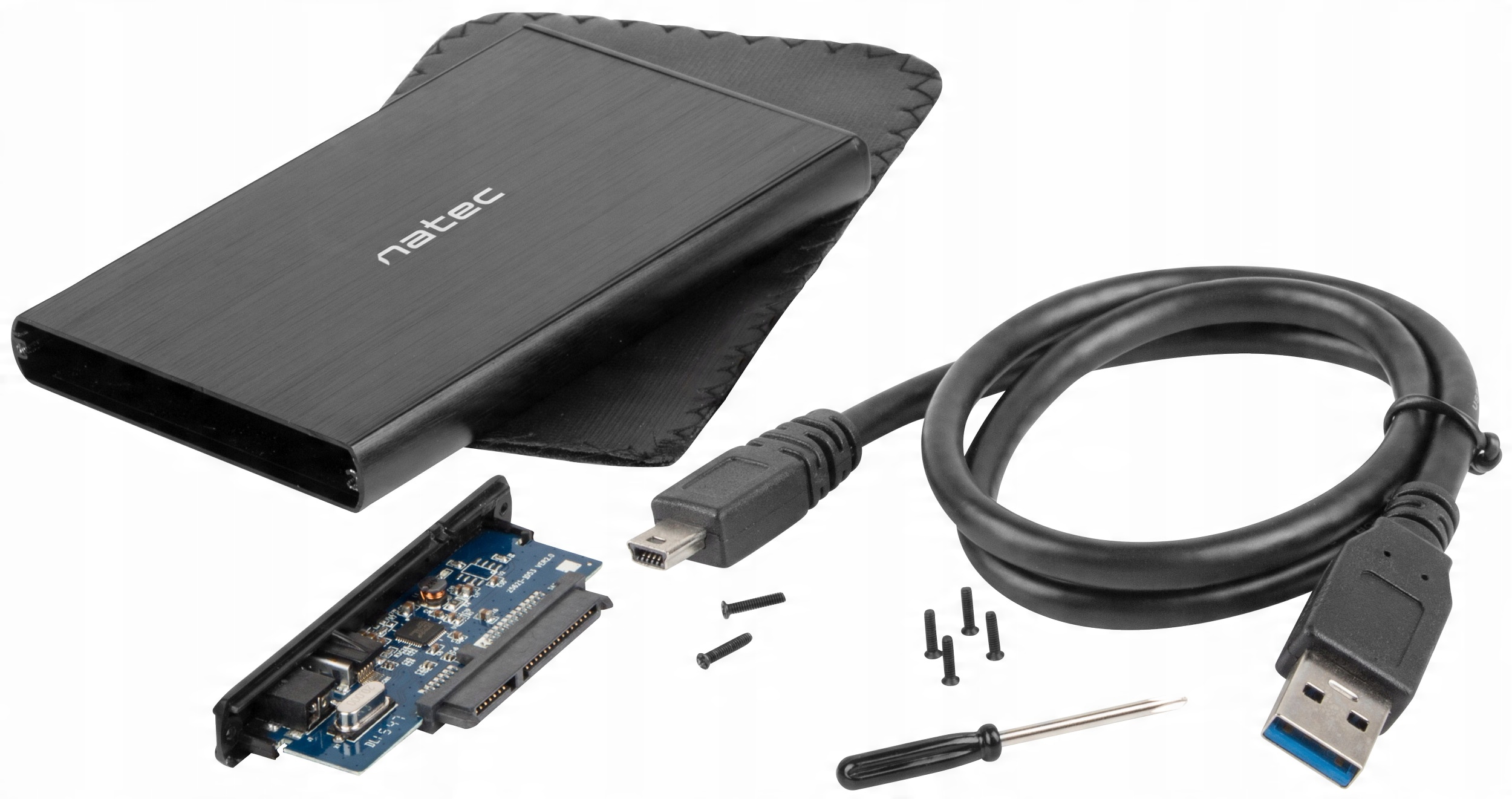 

Obudowa kieszeń 2,5'' Natec Rhino Aluminium USB3.0