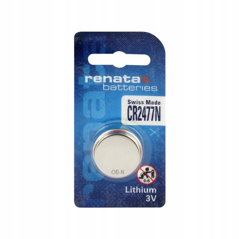 

Bateria litowa Renata 3V Cr 2477 --- 1 sztuka