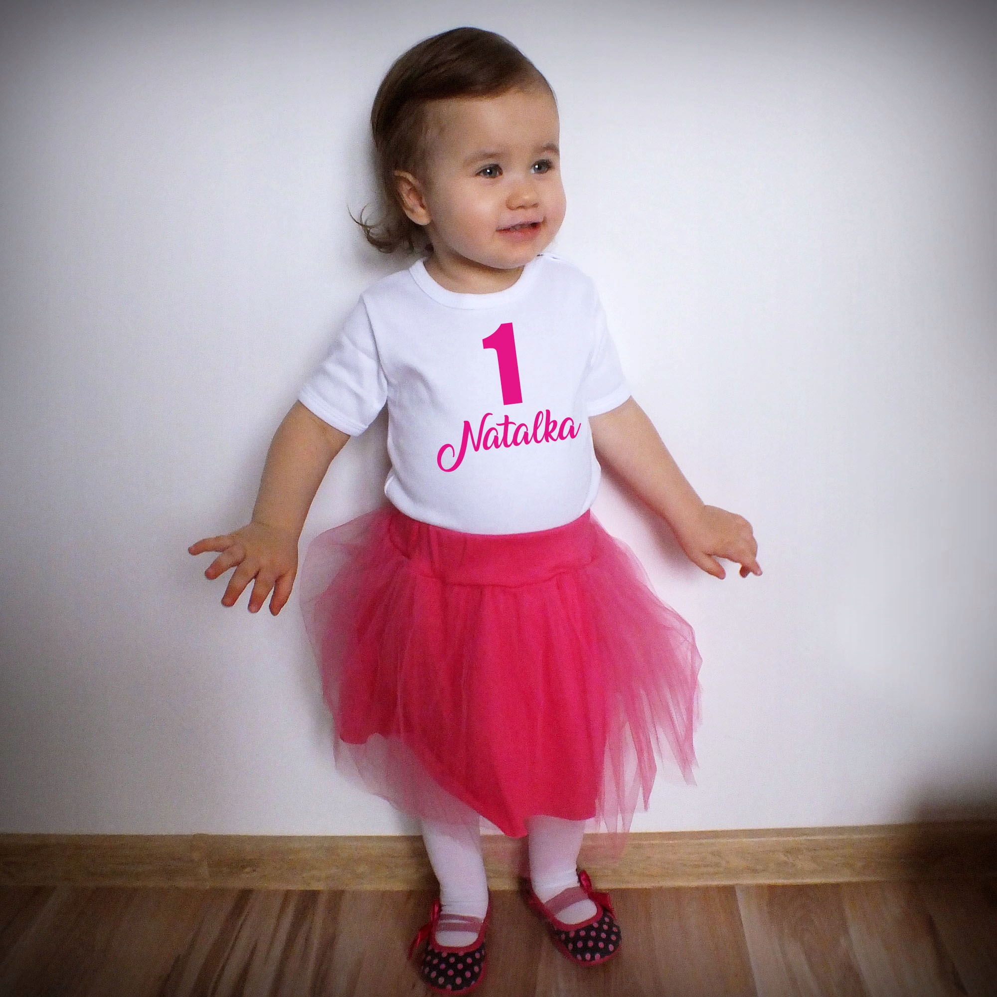 Komplet na 1 urodziny, roczek dla dziewczynki body Rozmiar 92