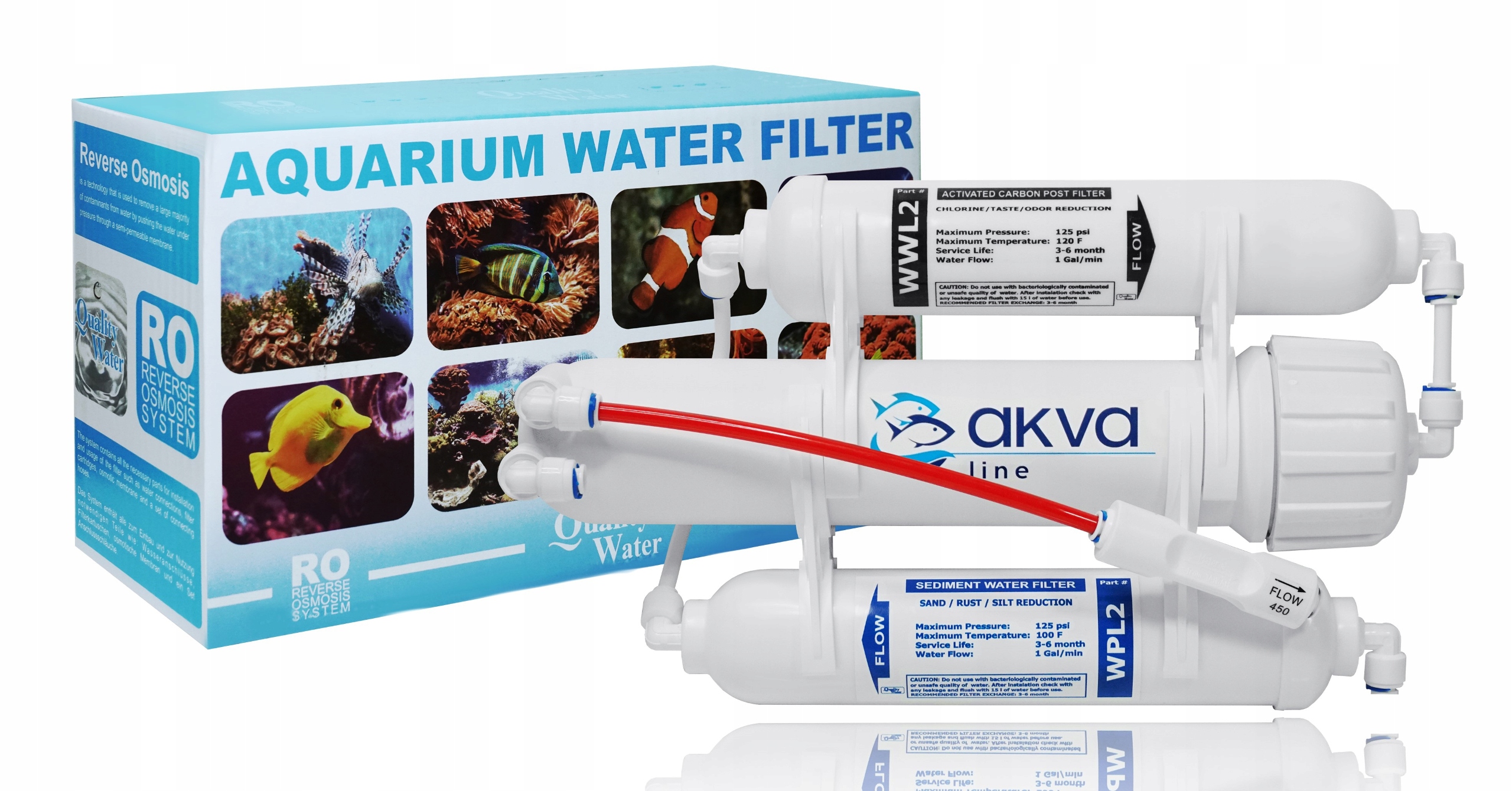 FILTR WODY RO3 OSMOZA AKWARYSTYCZNA AQUAFILTER 100 Kod producenta RO3