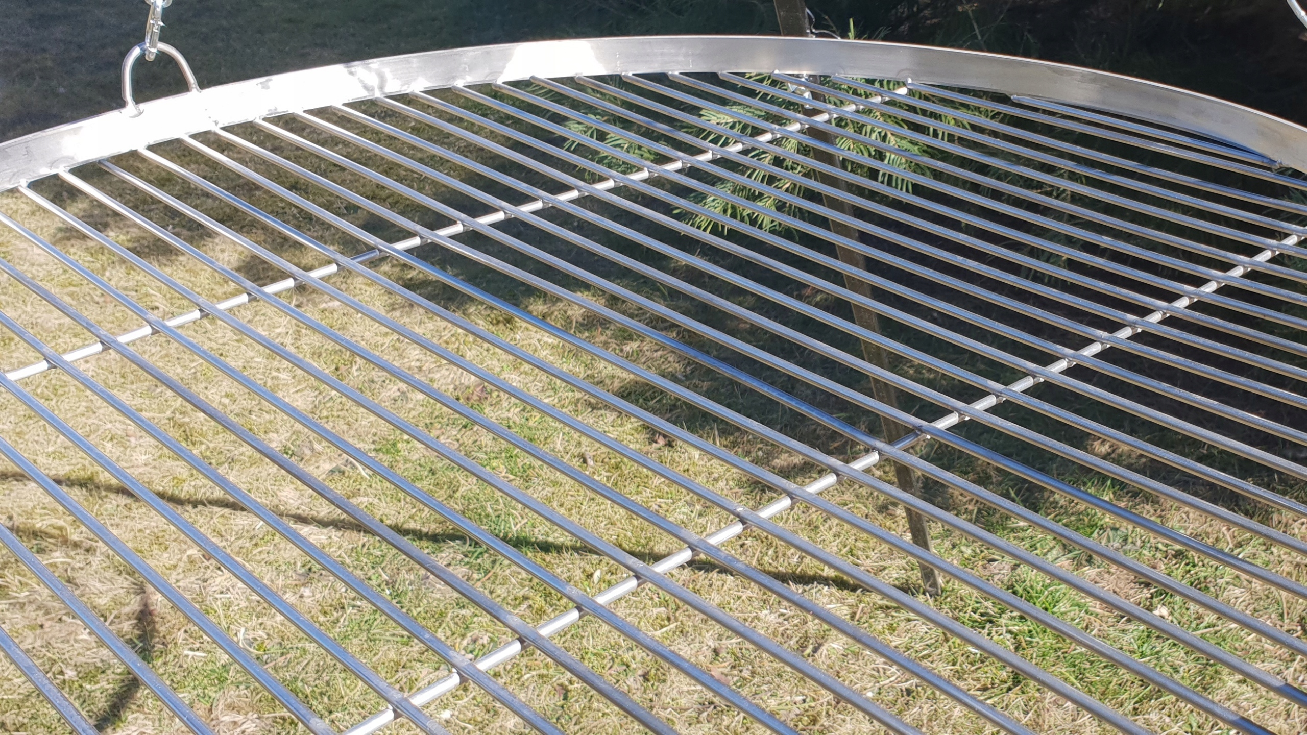 GRILL TRÓJNÓG OGRODOWY 185CM RUSZT NIERDZEWNY 70CM Wysokość produktu 185 cm