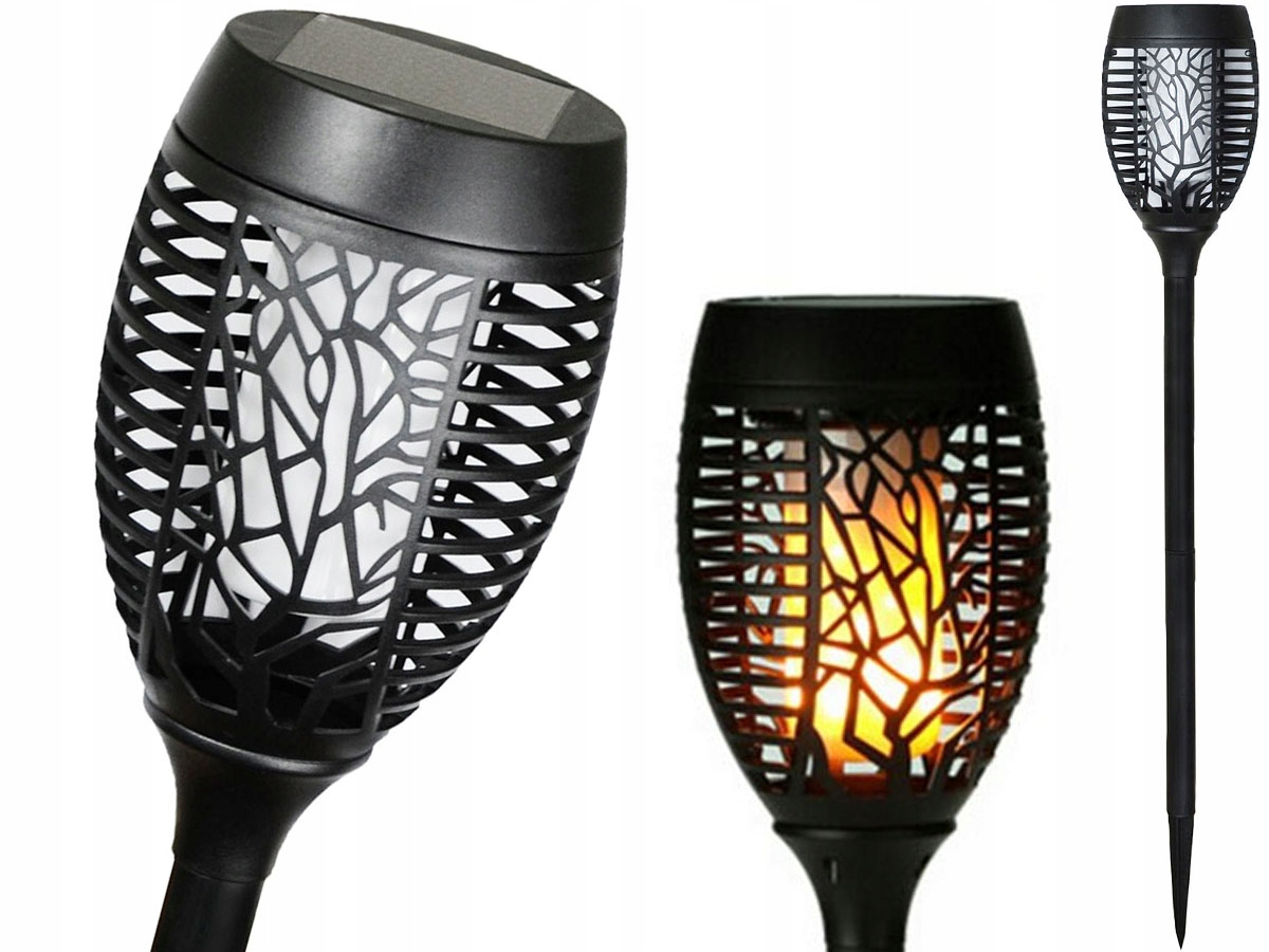 

lampa solarna Pochodnia 53 led efekt płomień P-202
