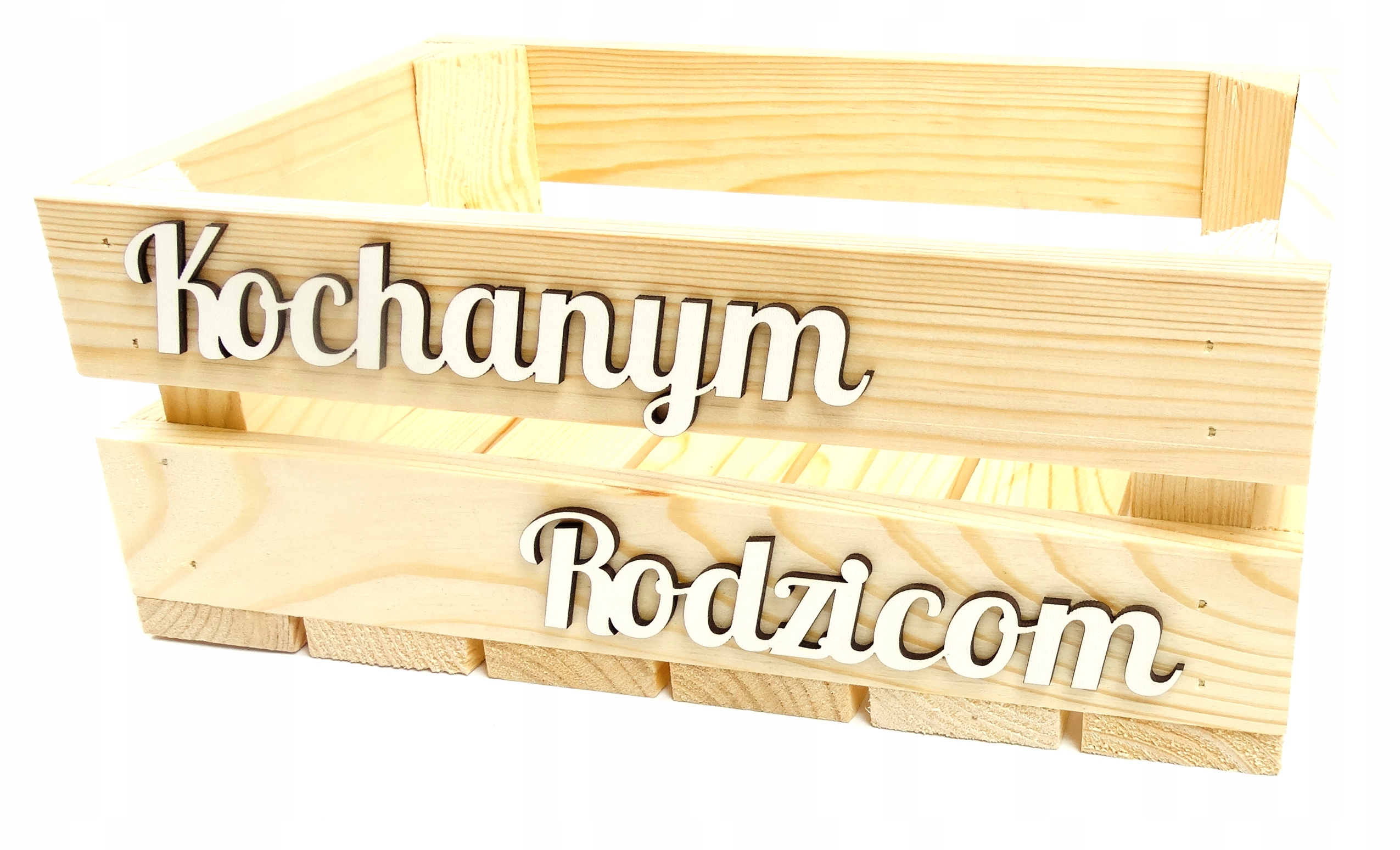 

Podziękowanie Dla Rodziców Skrzynka Ślub Napis