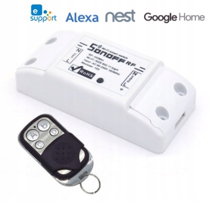 Sonoff RF Wifi + RF 433mhz przekaźnik przełącznik Zasilanie sieciowe