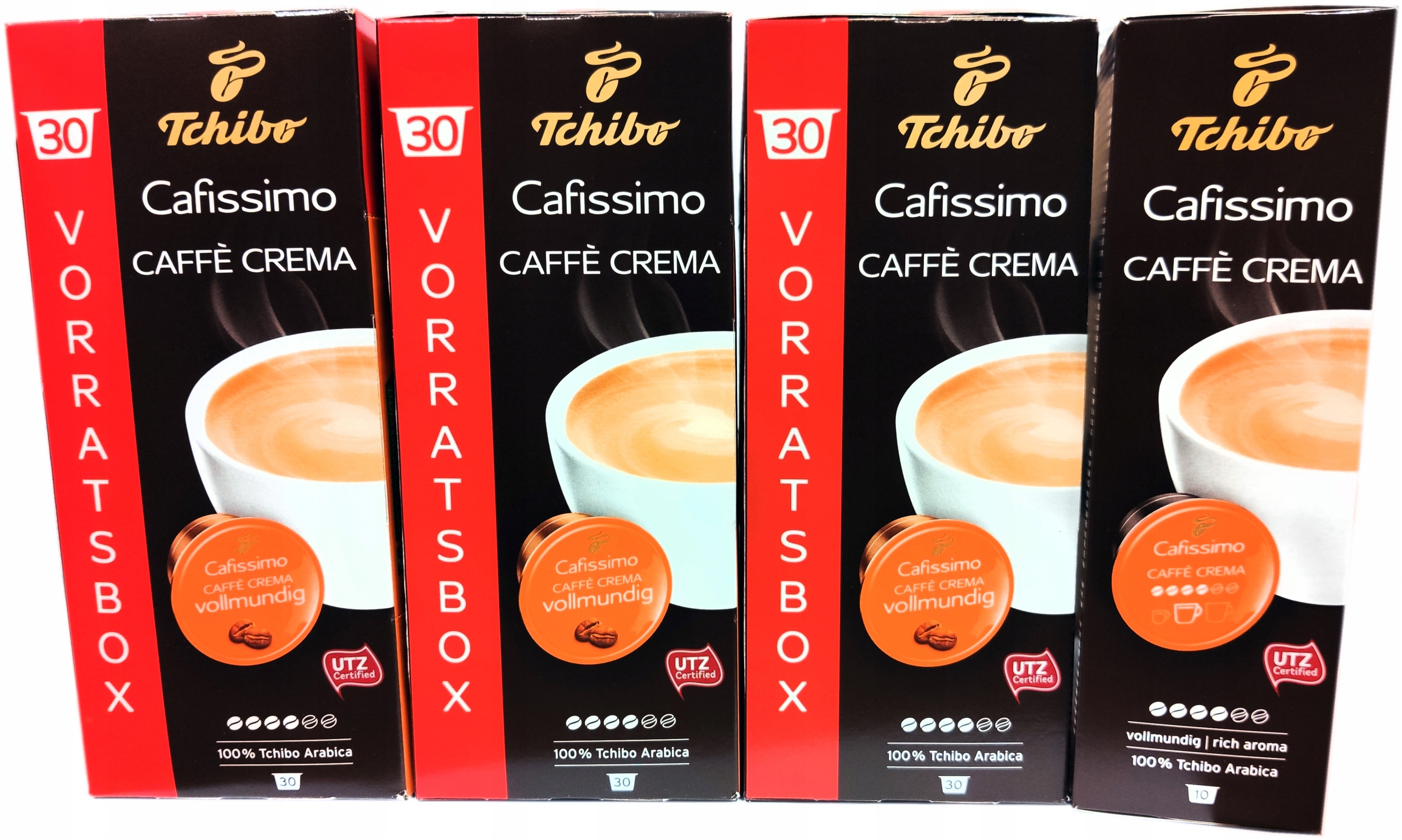  TCHIBO CAFISSIMO CAFFE CREMA VOLLMUNDIG 100 шт.