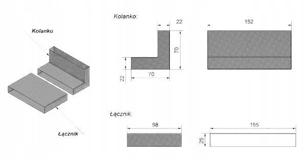 Przejście do dolotu 90 stopni Kod producenta DOLOT/PRZEJSCIE/90