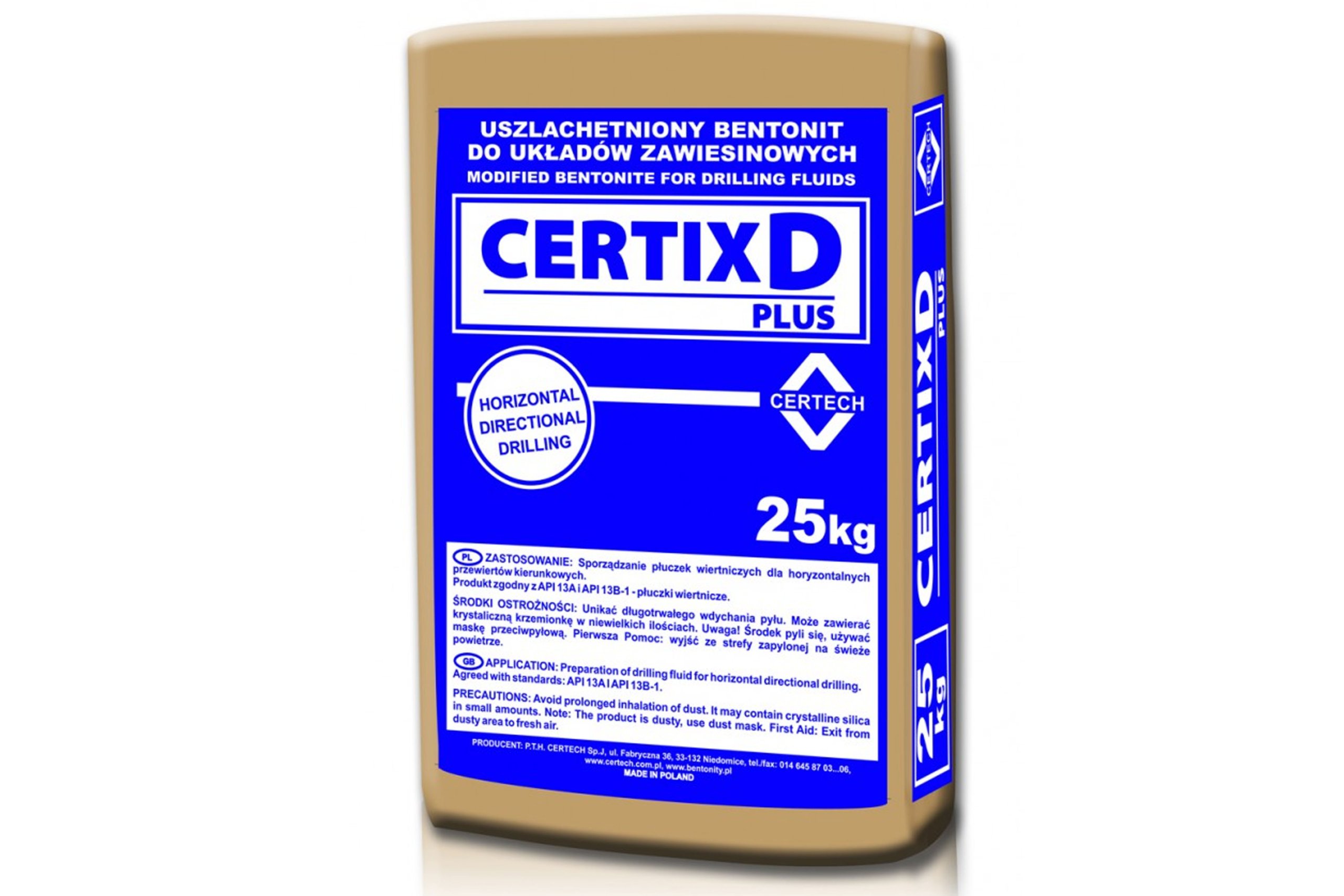Vrtací bentonit Certix D Plus 25 kg