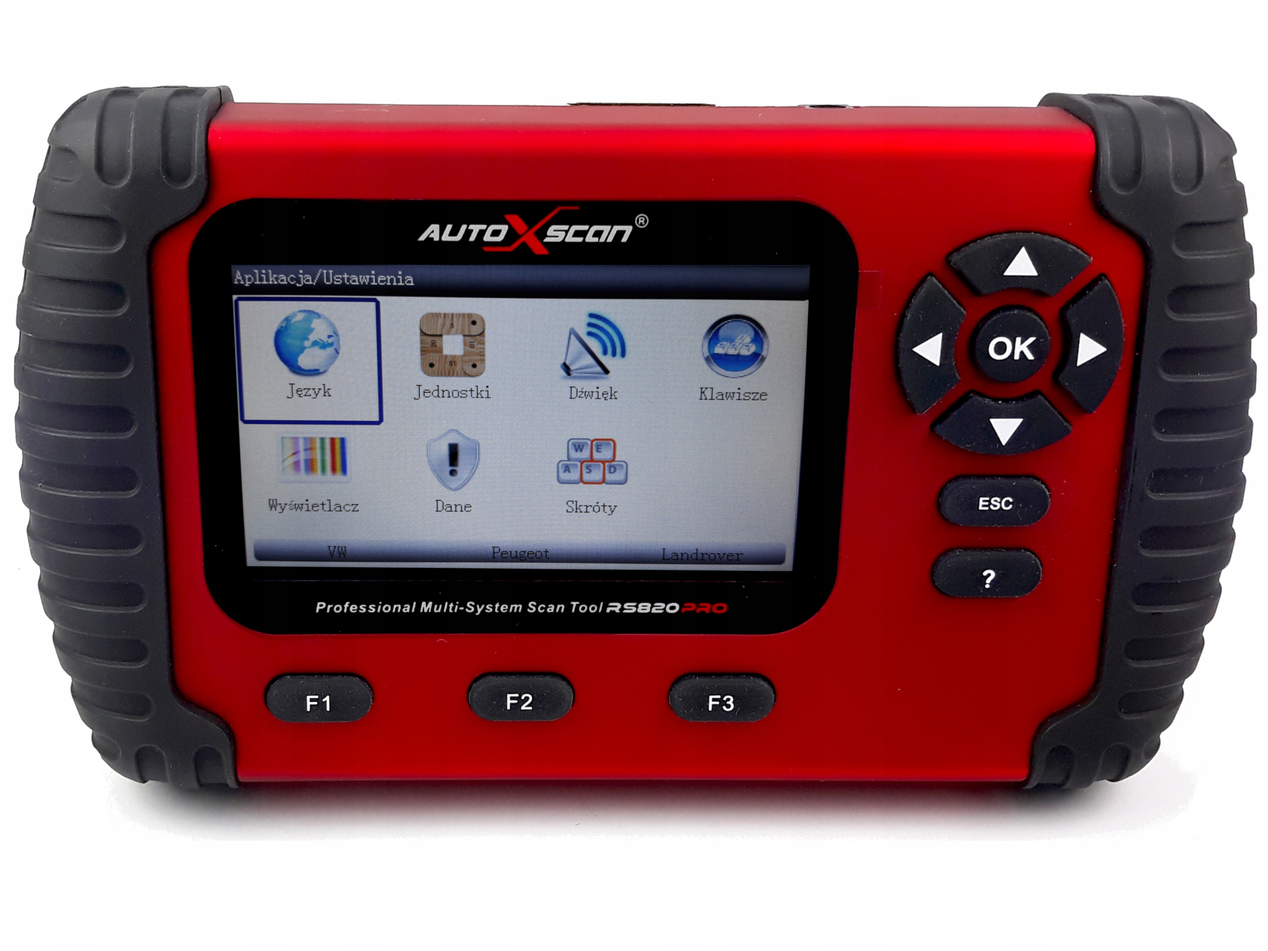 

Oprogramowanie Grupa Vag Komputer AutoXscan RS820