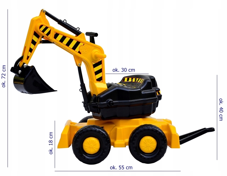 Jeździk, jeździdło, rowerek biegowy KOPARKA 360 Kod producenta 22983