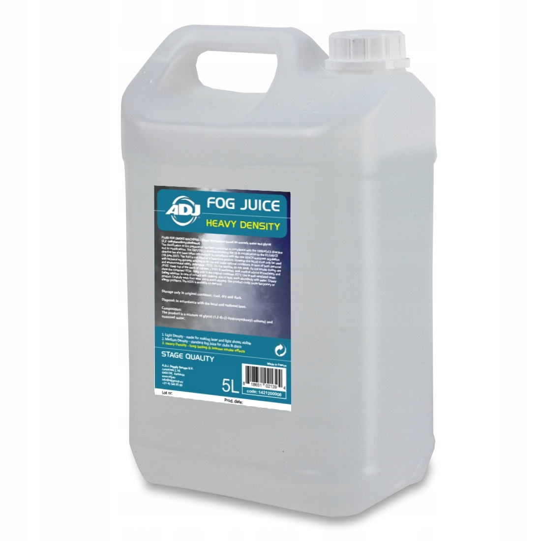 

Adj Fog Juice 3 Heavy 5L płyn do wytwornicy dymu