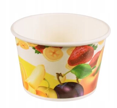 

Kubki miseczki papierowe Lody Fruits 250ml 50szt