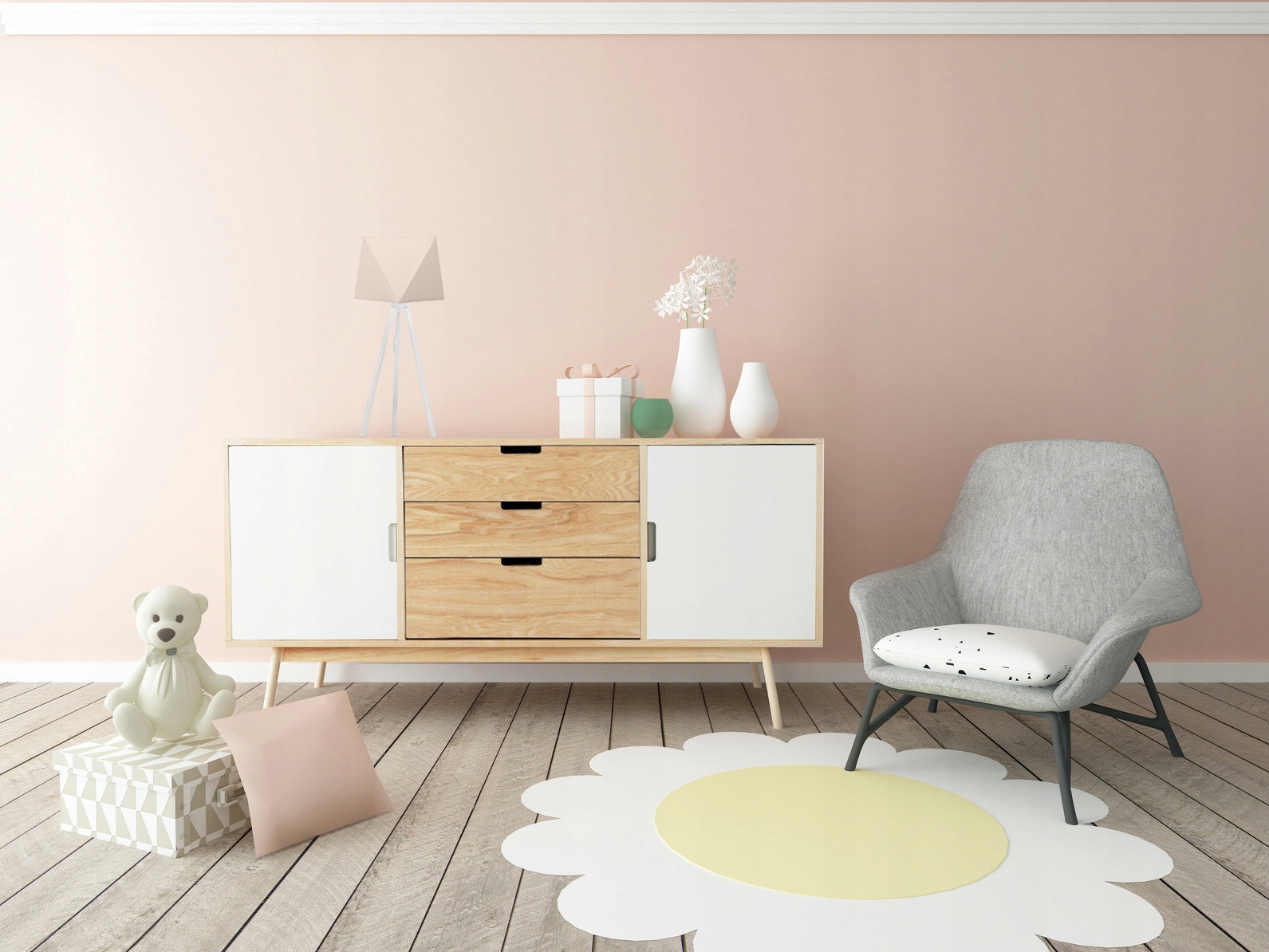 LAMPKA NOCNA BIURKOWA - ABAŻUR DIAMENT - TRÓJNÓG Zasilanie sieciowe