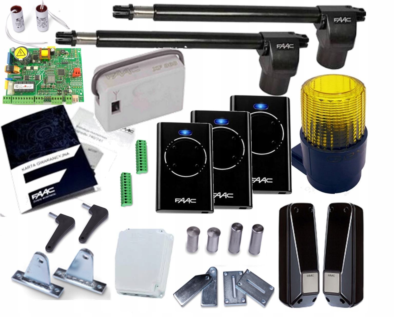 

Zestaw napęd siłownik Faac 414 Long lampa 3xPILOT