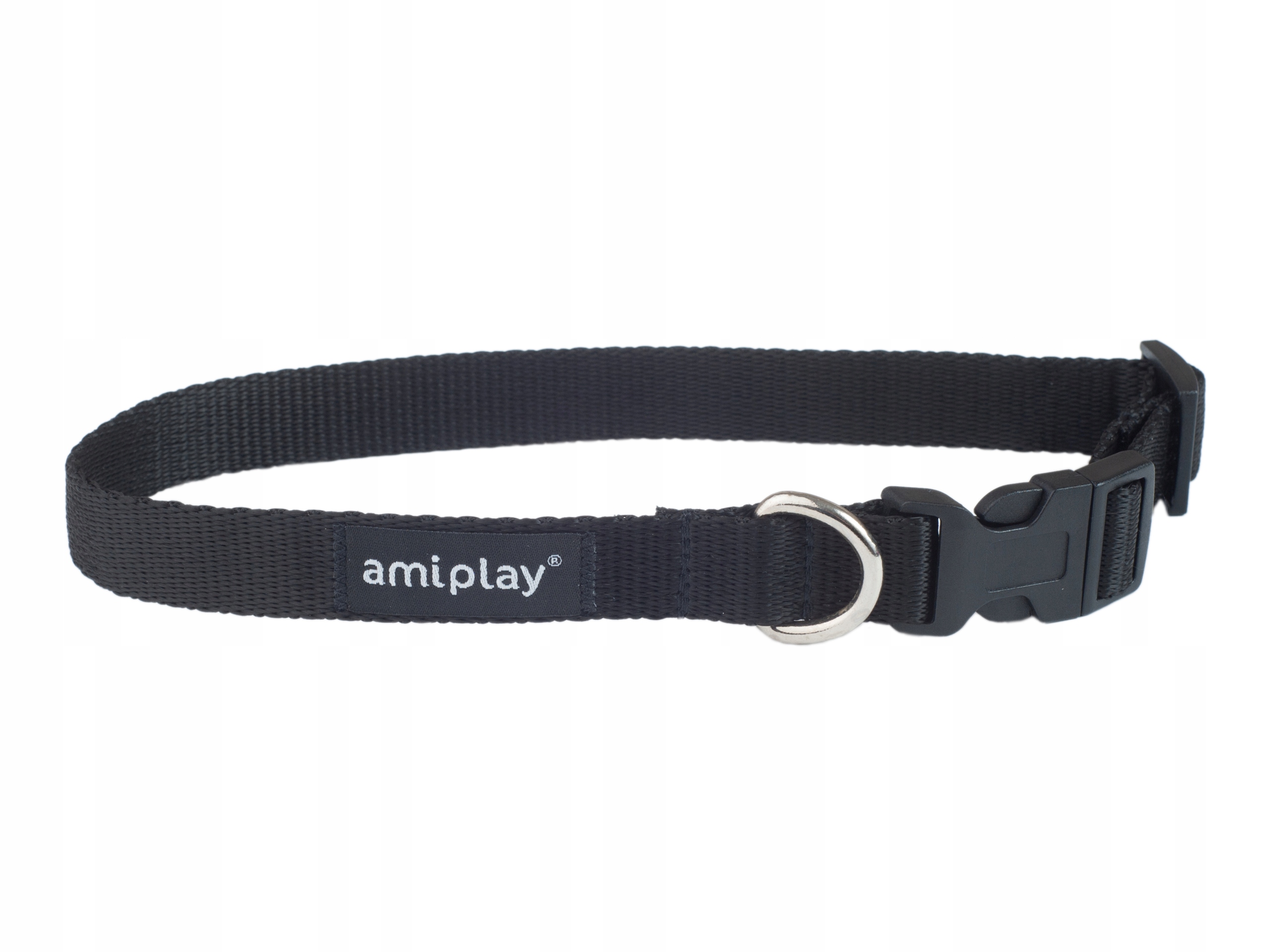 

amiplay Obroża regulowana Basic M Czarna