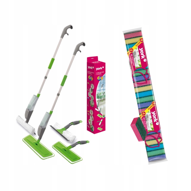

York Mop płaski Spryskiwacz 4w1 Zmywak 24+4 Gratis
