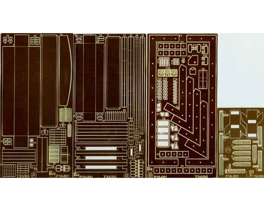 Část P16-001 1/16 T-34/85 Exteriér (trubka)