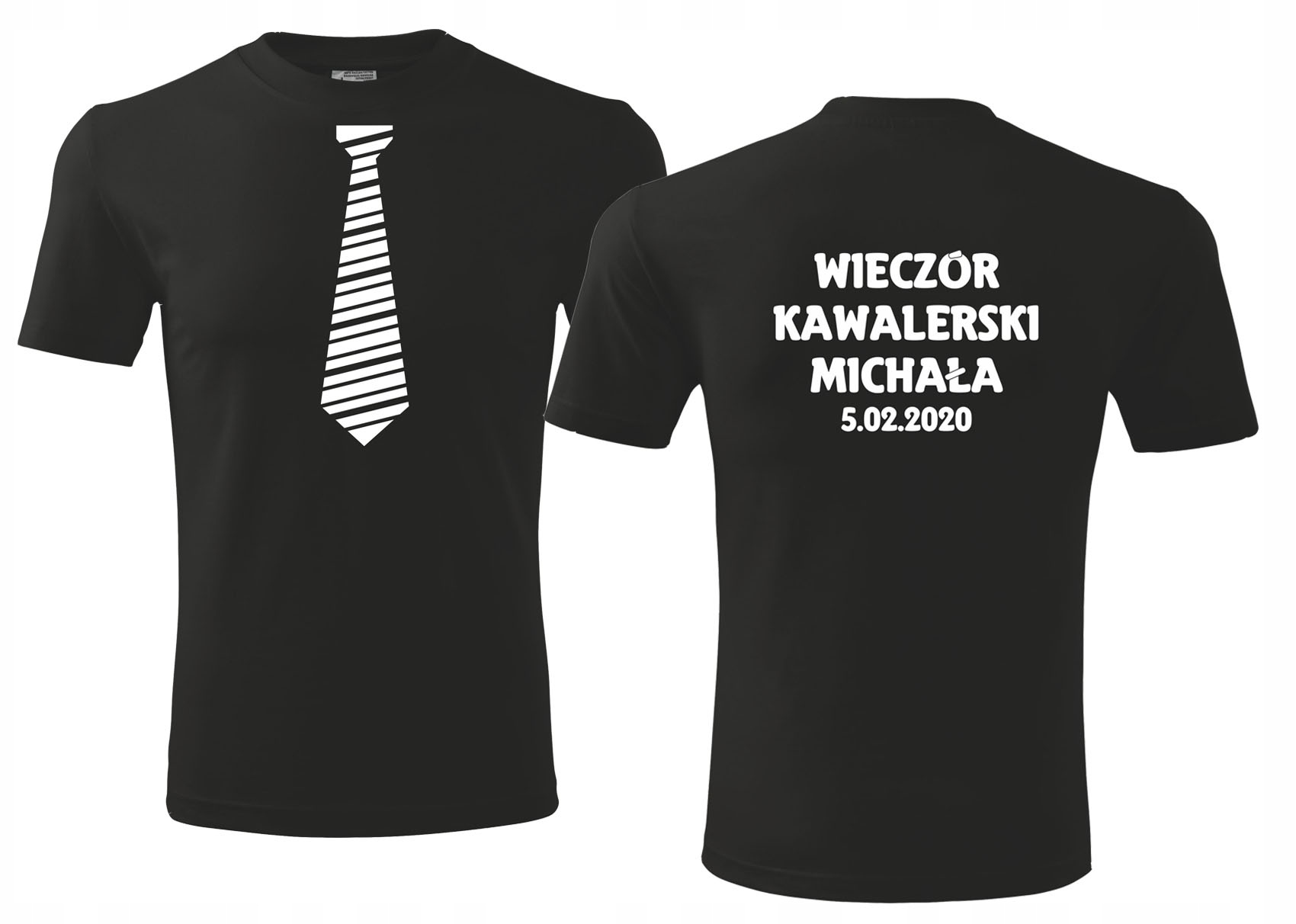 

T-shirt koszulka imię data Wieczór Kawalerski XL