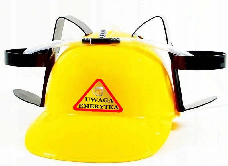 

Kask na piwo śmieszny Emeryta Emerytki