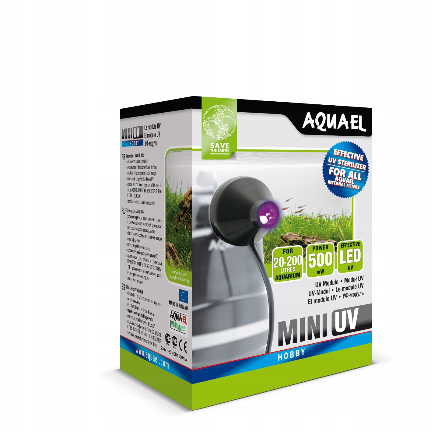

Aquael Sterylizator Mini Uv Led-stop Glonom
