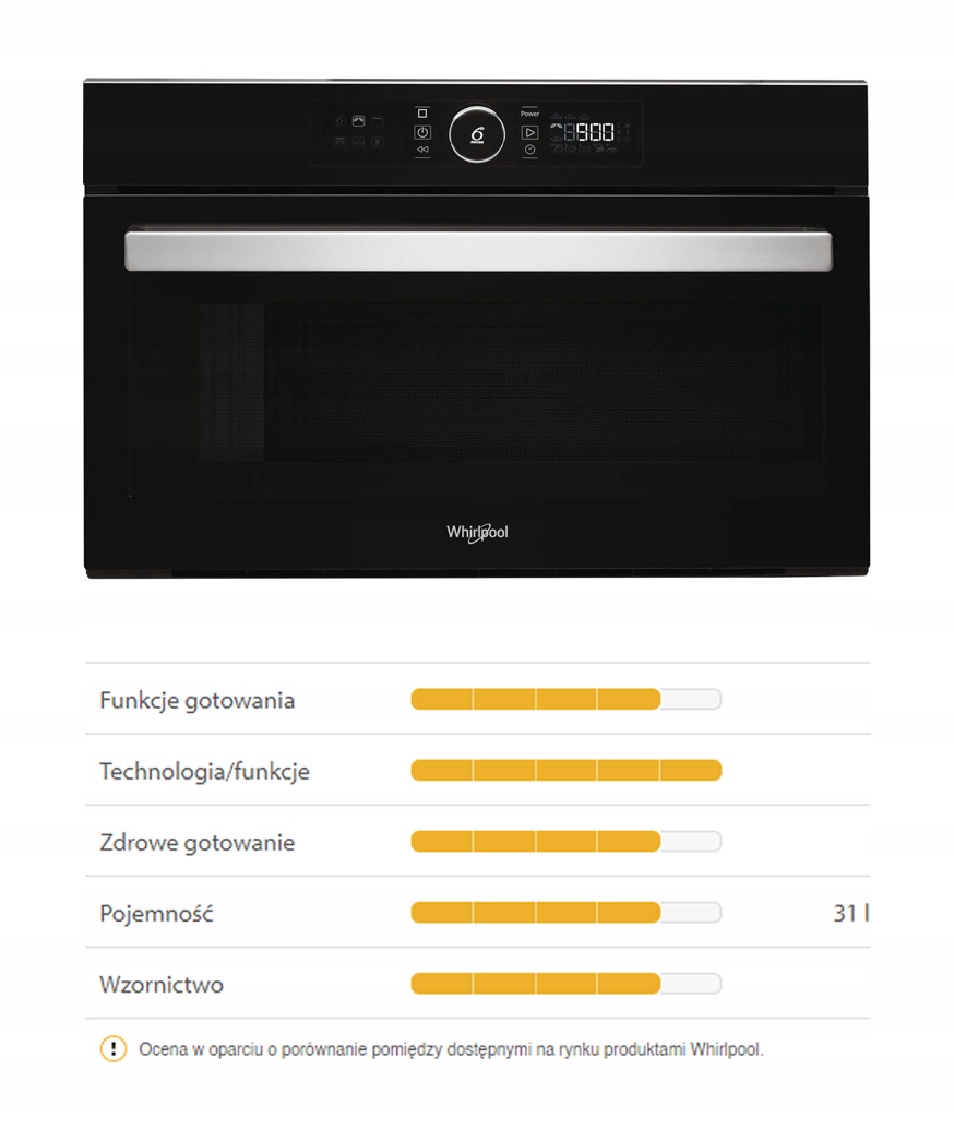 Kuchenka mikrofalowa Whirlpool AMW730NB - GRILL EAN (GTIN) 8003437395000