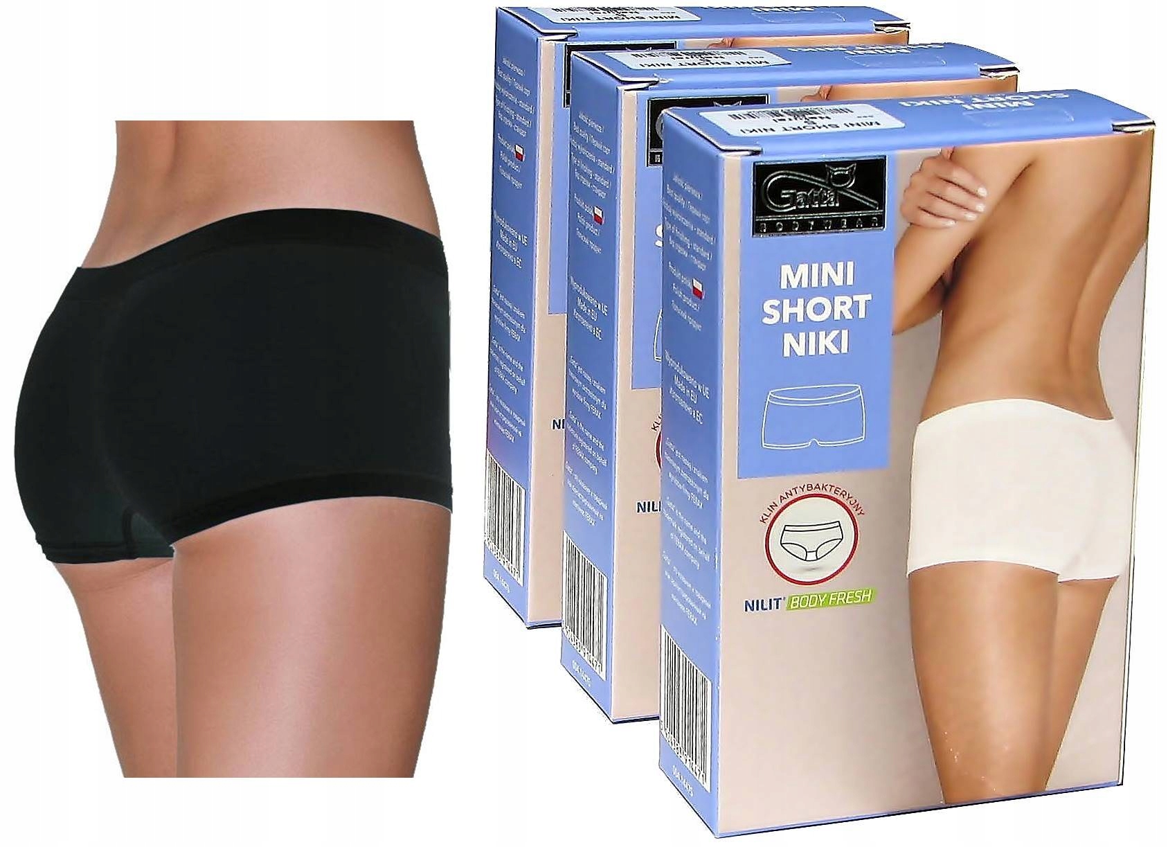 

Gatta Mini Szorty Niki Damskie Bezszwowe-3-PAK r.L