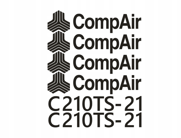 Samolepky s nálepkou CompAir C210TS-21