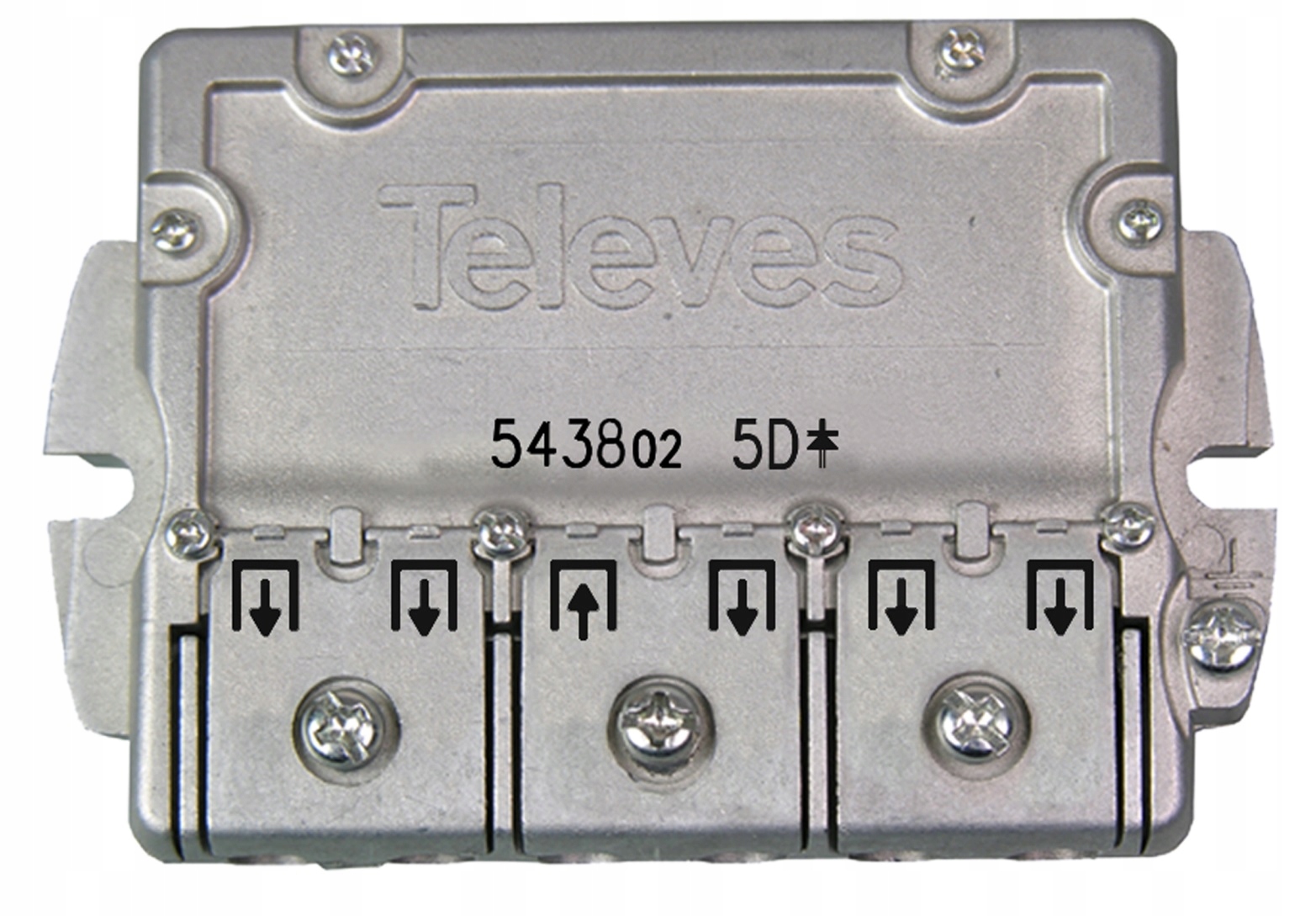 Rozgałęźnik 1/ 5 Wyjść Televes 543802 Spliter Rozdzielacz DC pass Splitter