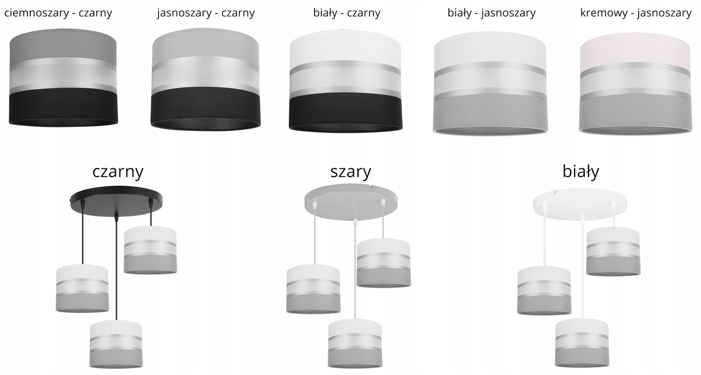 SUFITOWA LAMPA WISZĄCA ŻYRANDOL ABAŻUR NOWOCZESNA Marka Light Home