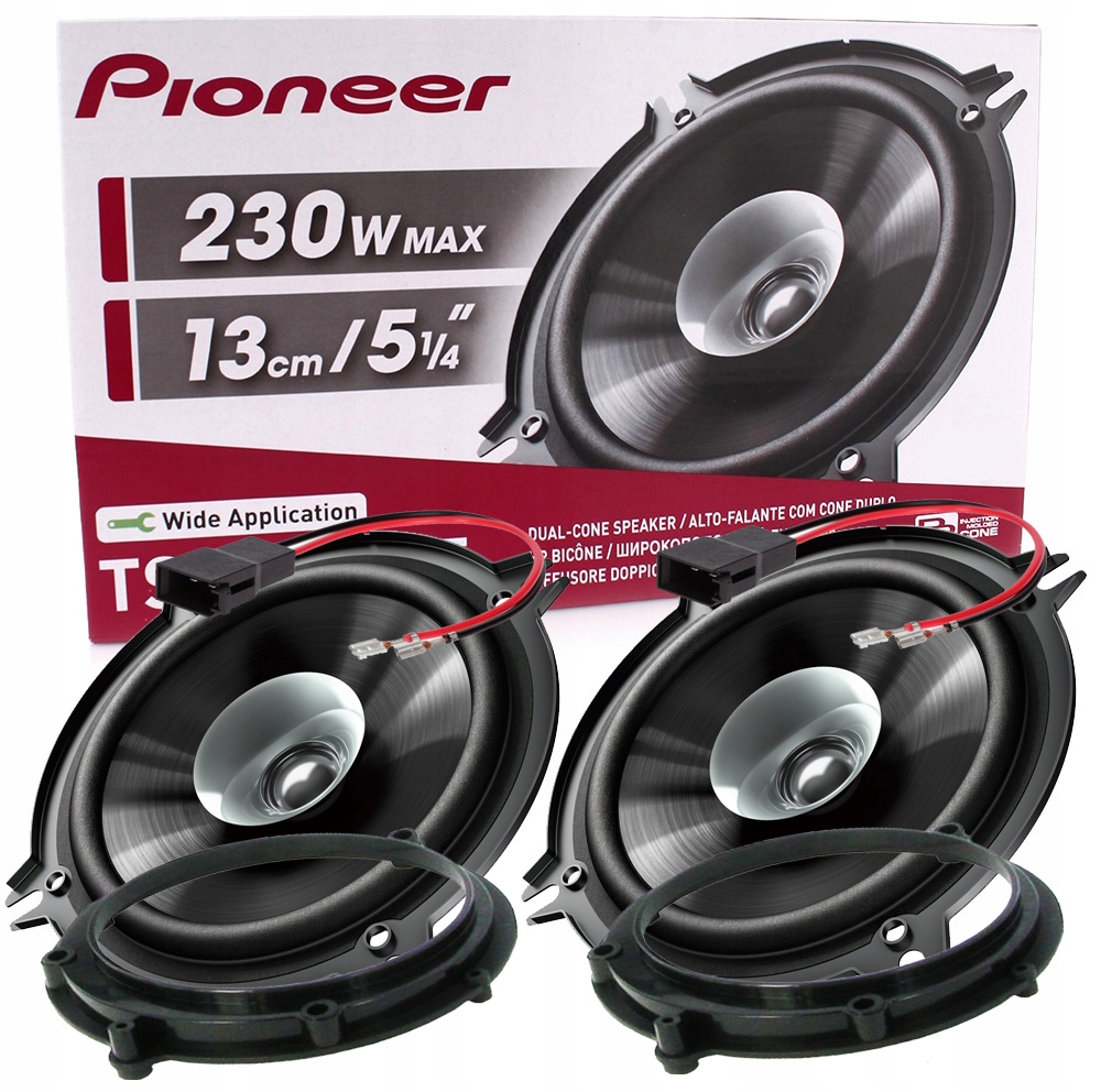 1310 - PIONEER колонки AUDI A4 B5 передняя дверь распорки
