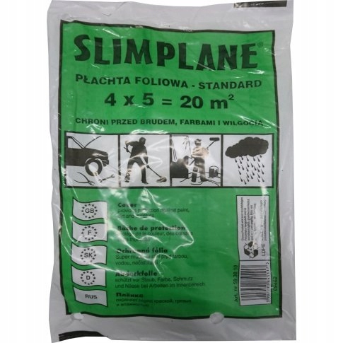 

Folia Malarska Osłonowa 3 sztuki 4x5m Remontowa