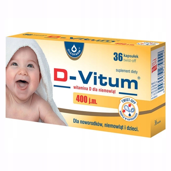 D-VITUM 400J.M. * 36 TWIST OFF WITAMINA D DLA NIEM