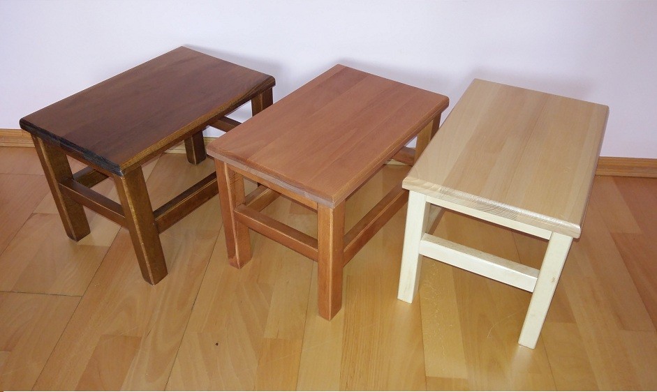 RYCZKA TABORECIK BUKOWY DREWNO TABORET- STOŁEK Wysokość mebla 25 cm