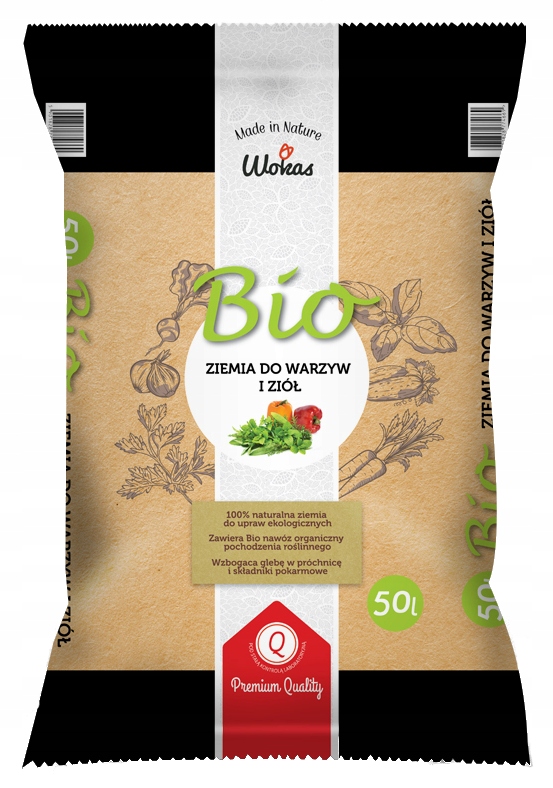 

Ziemia Podłoże Bio do Warzyw Ekologiczna 50L 40szt